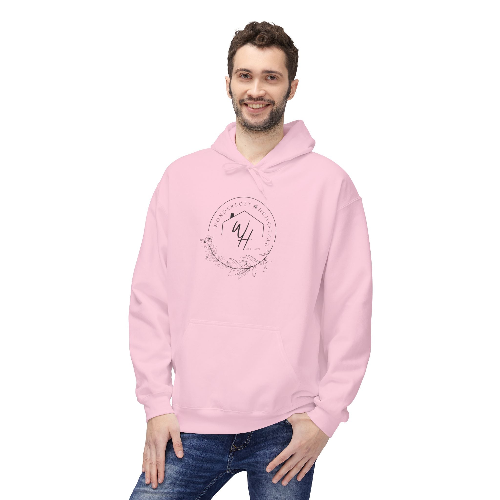 Unisex Hoodie, Black Logo