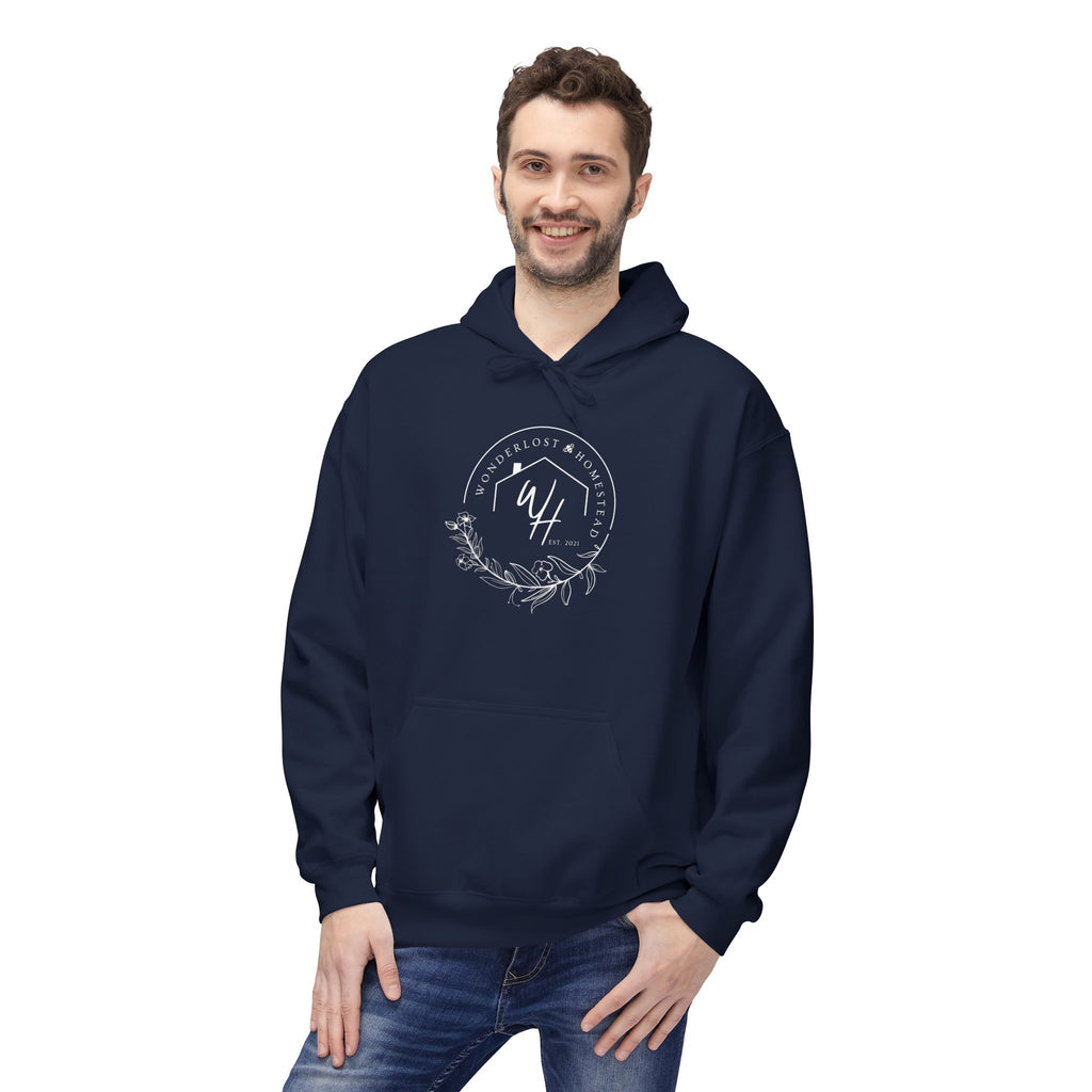 Unisex Hoodie, White Logo