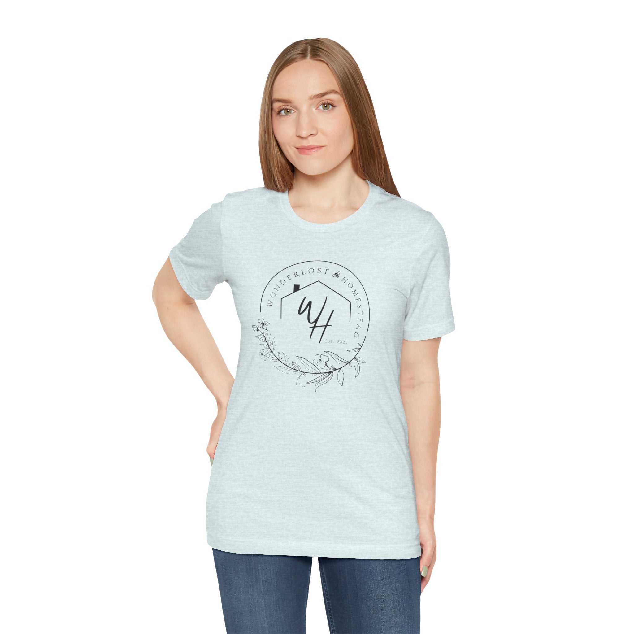 Unisex Short Sleeve T-Shirt, Black Logo