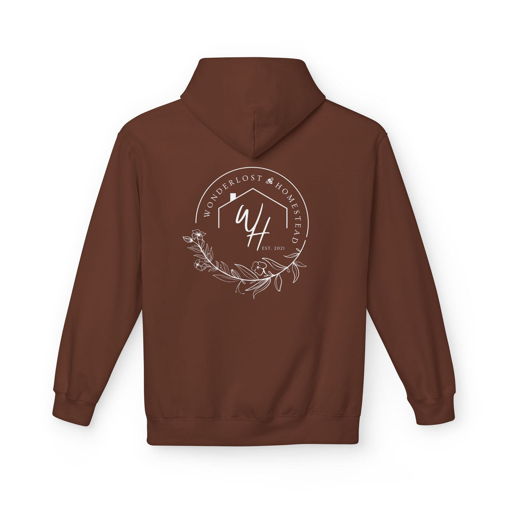 Unisex Hoodie, White Logo (Front/Back Designs)