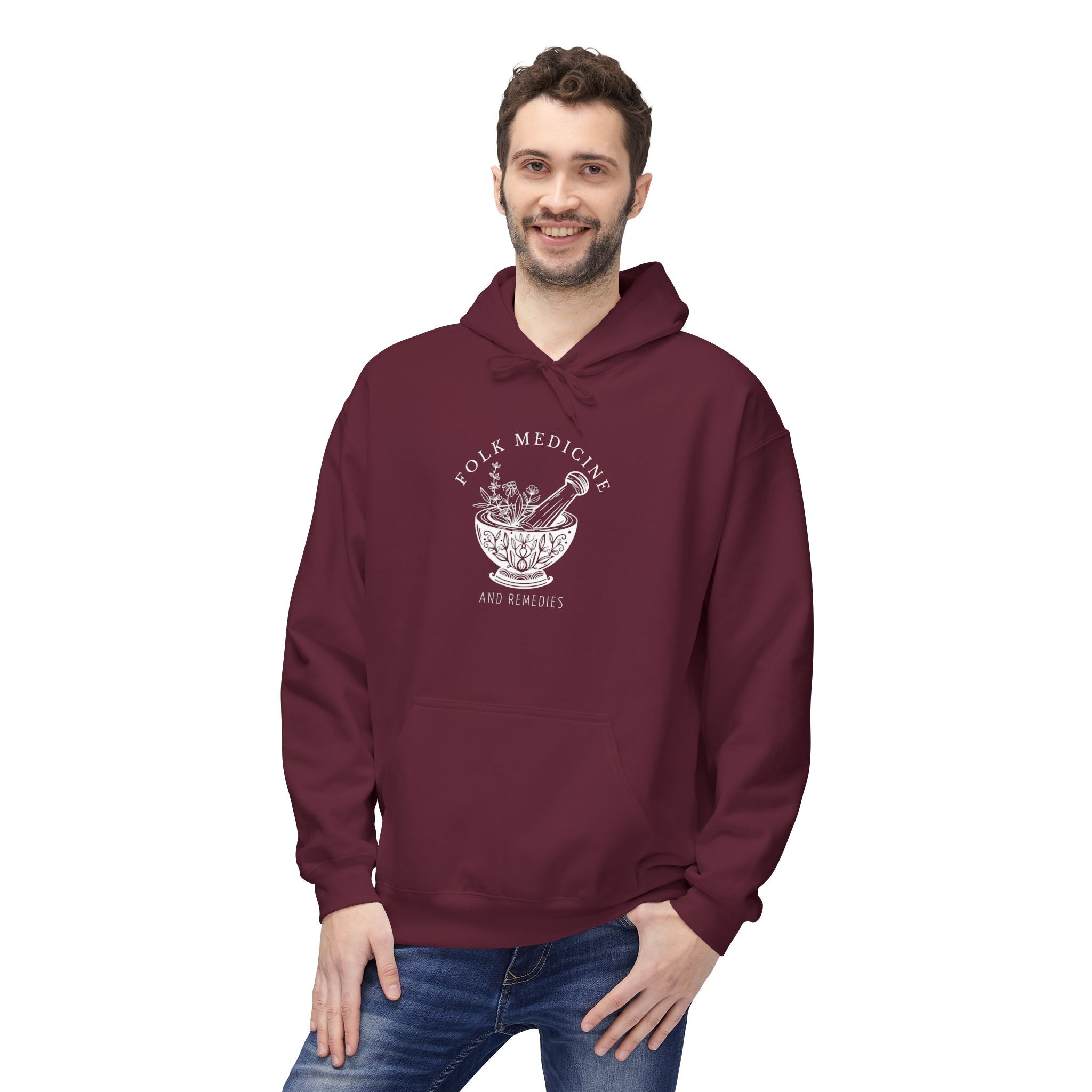 Unisex Hoodie, White Logo