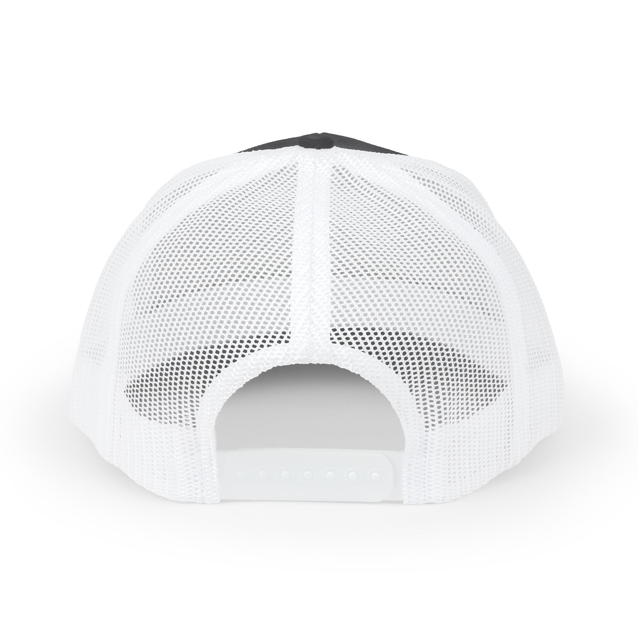 Snapback Trucker Cap, White Logo