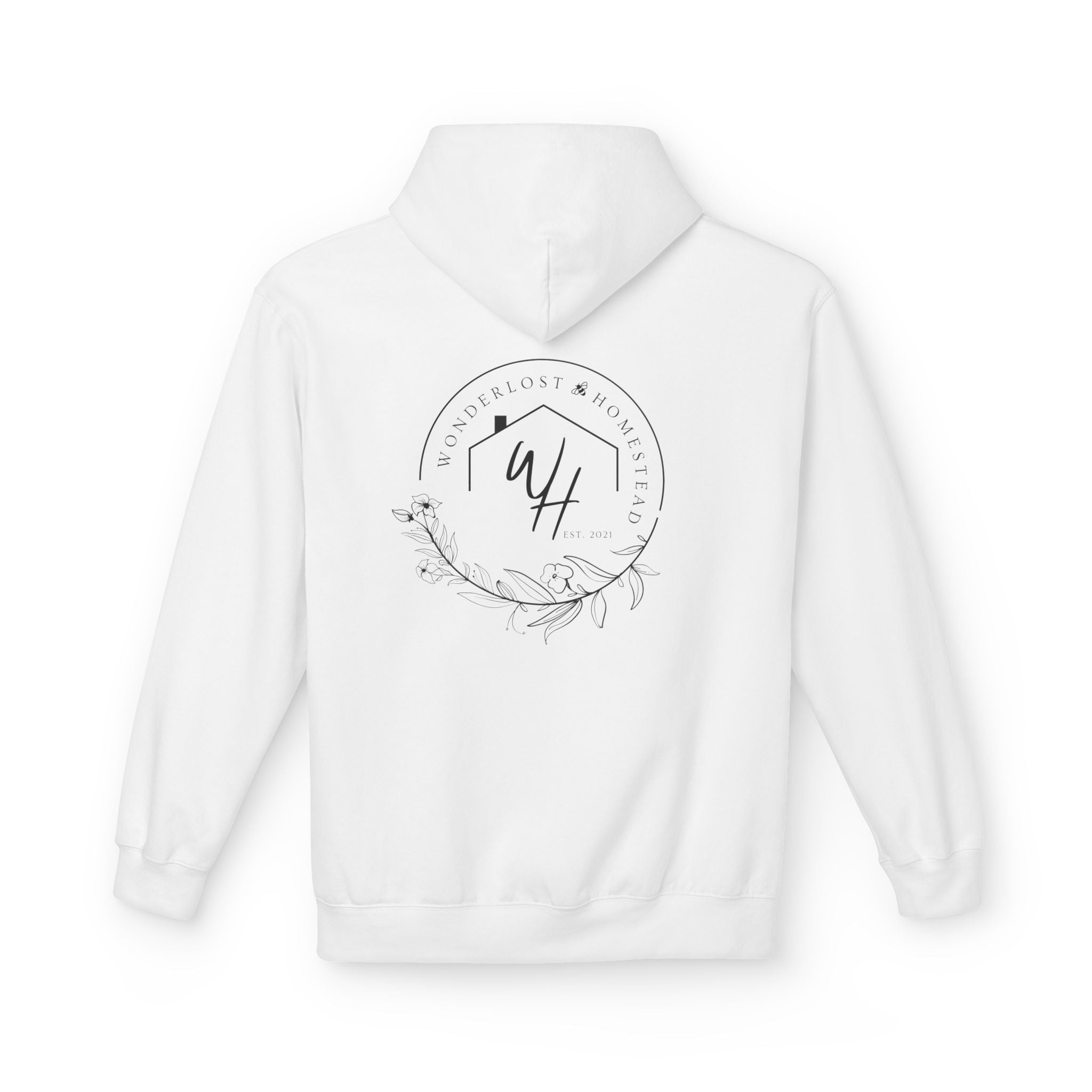 Unisex Hoodie, Black Logo (Front/Back Designs)