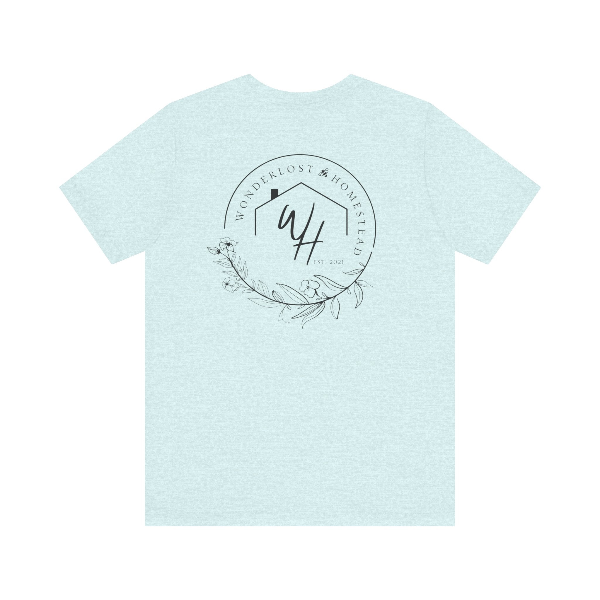 Unisex Short Sleeve T-Shirt, Black Logo (Front/Back Designs)