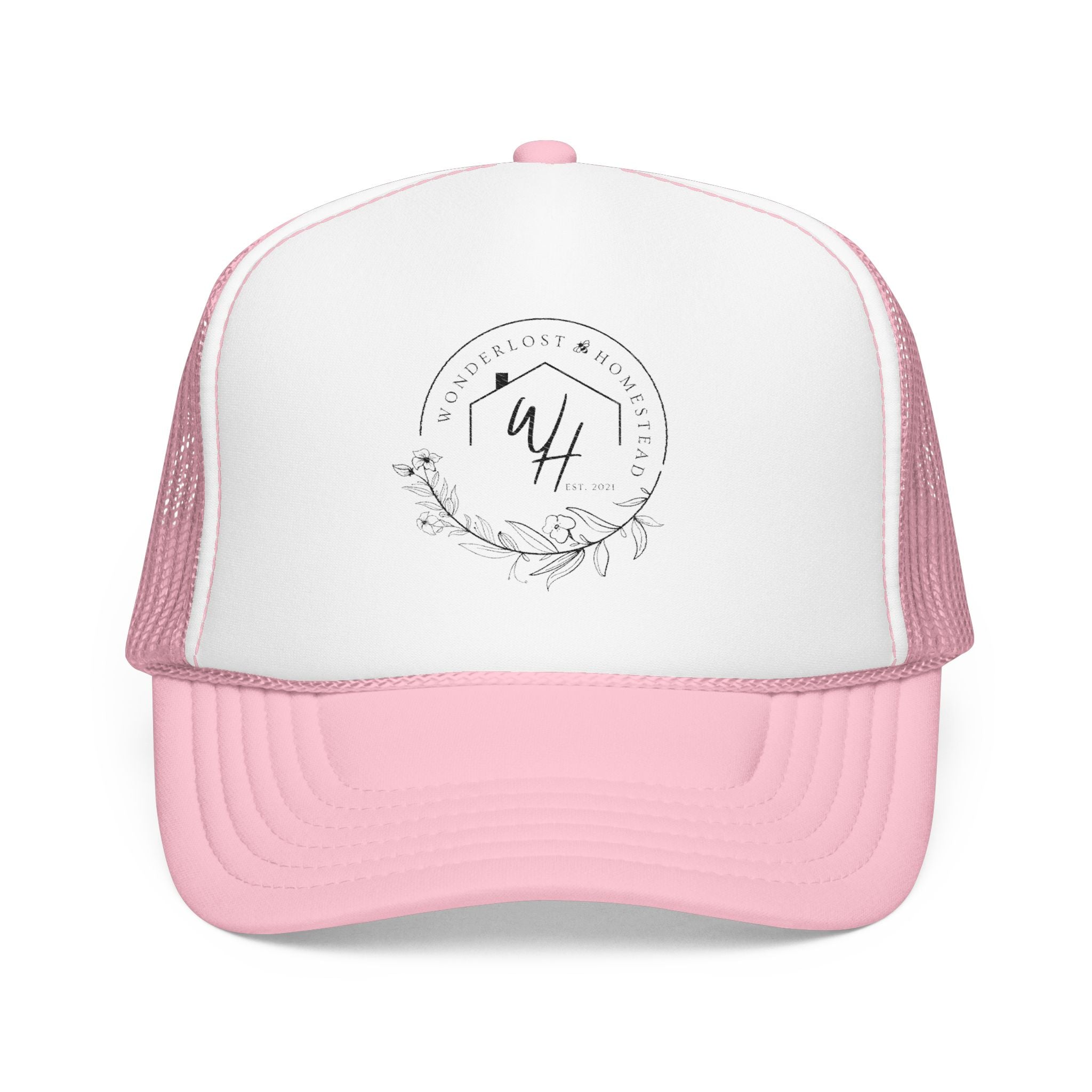 Foam Trucker Hat, Black Logo