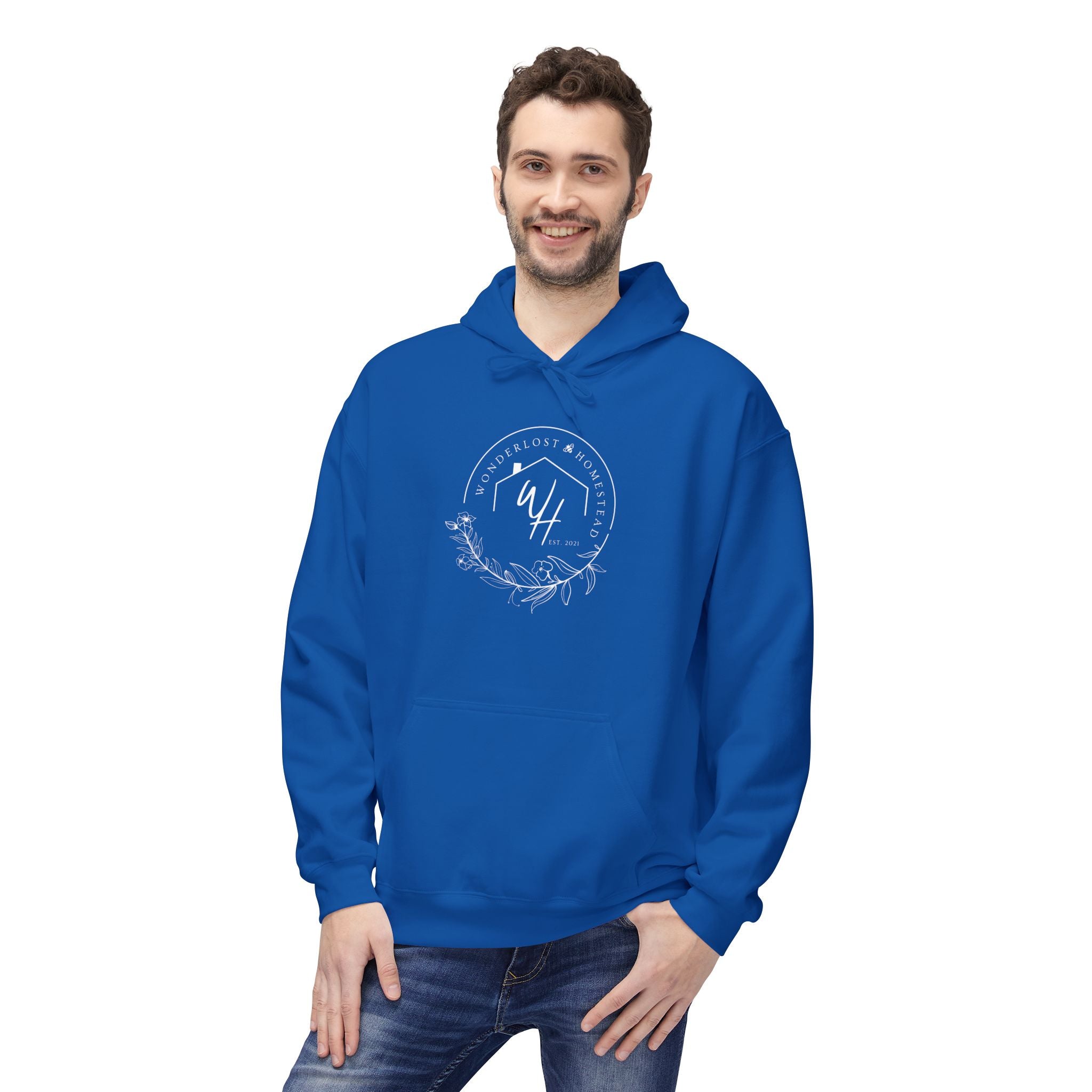 Unisex Hoodie, White Logo