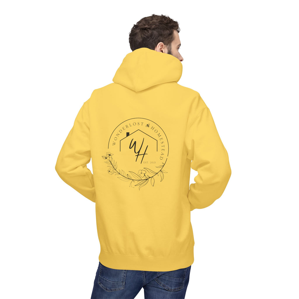 Unisex Hoodie, Black Logo (Front/Back Designs)