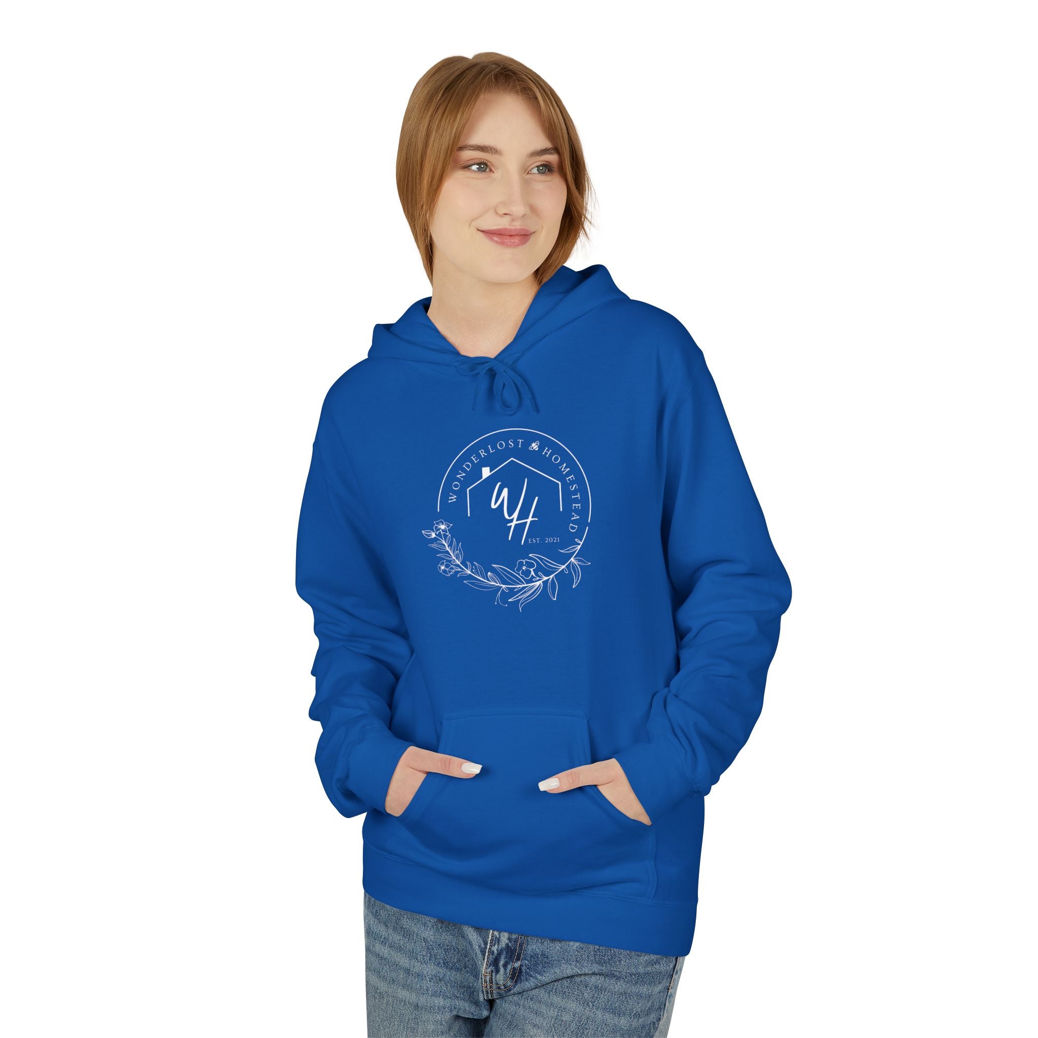 Unisex Hoodie, White Logo