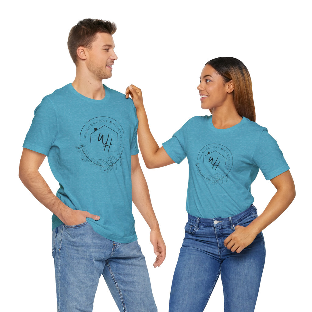 Unisex Short Sleeve T-Shirt, Black Logo