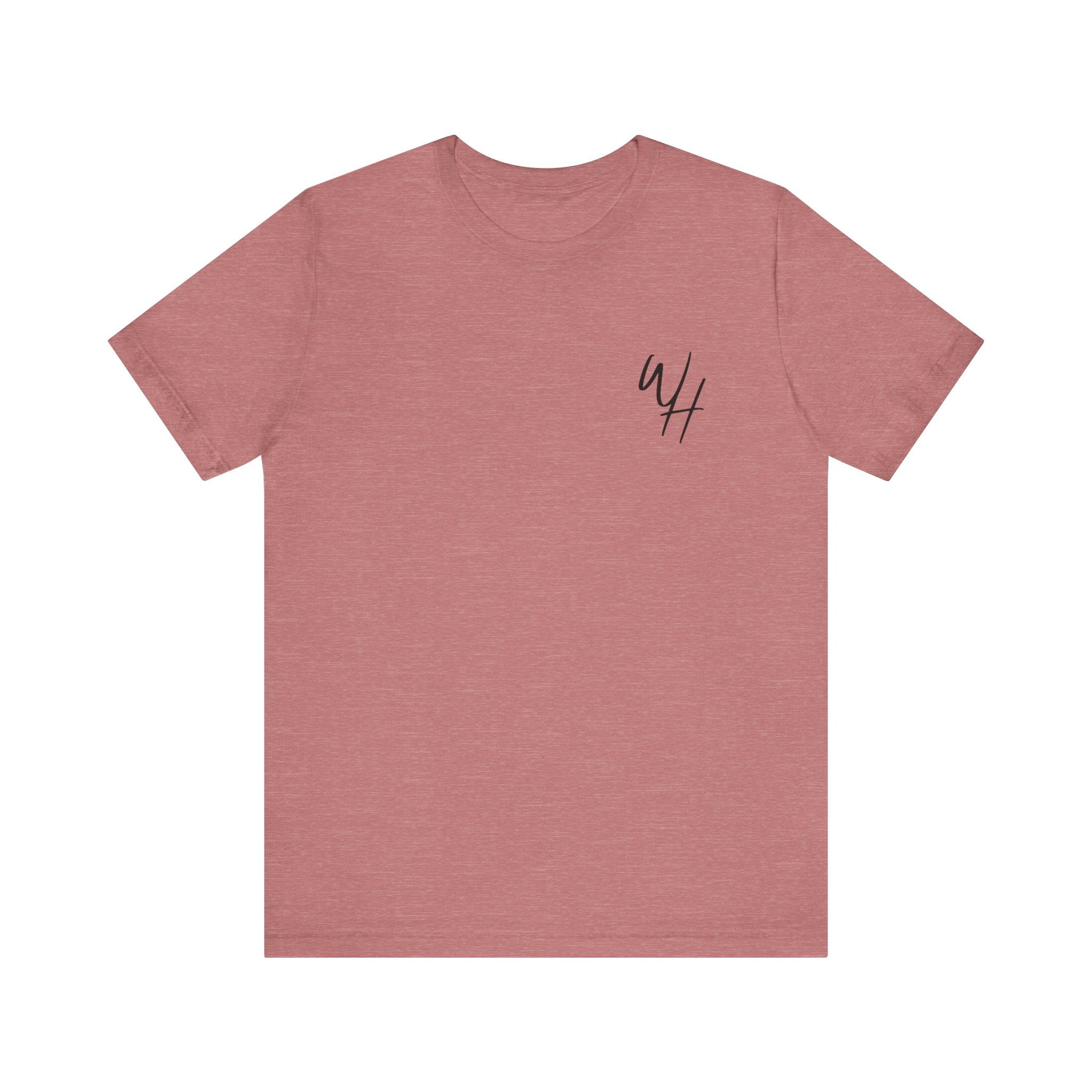 Unisex Short Sleeve T-Shirt, Black Logo (Front/Back Designs)
