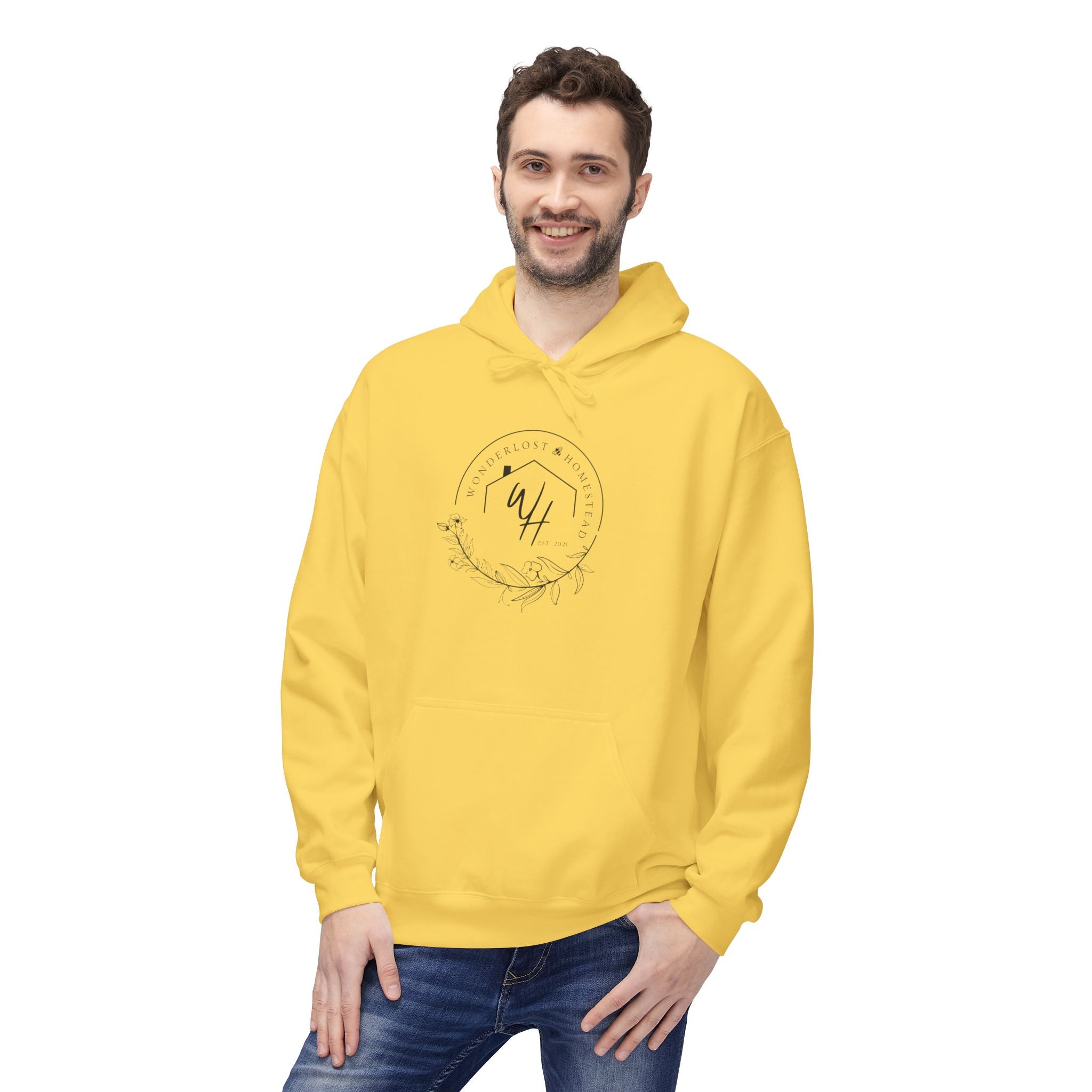 Unisex Hoodie, Black Logo