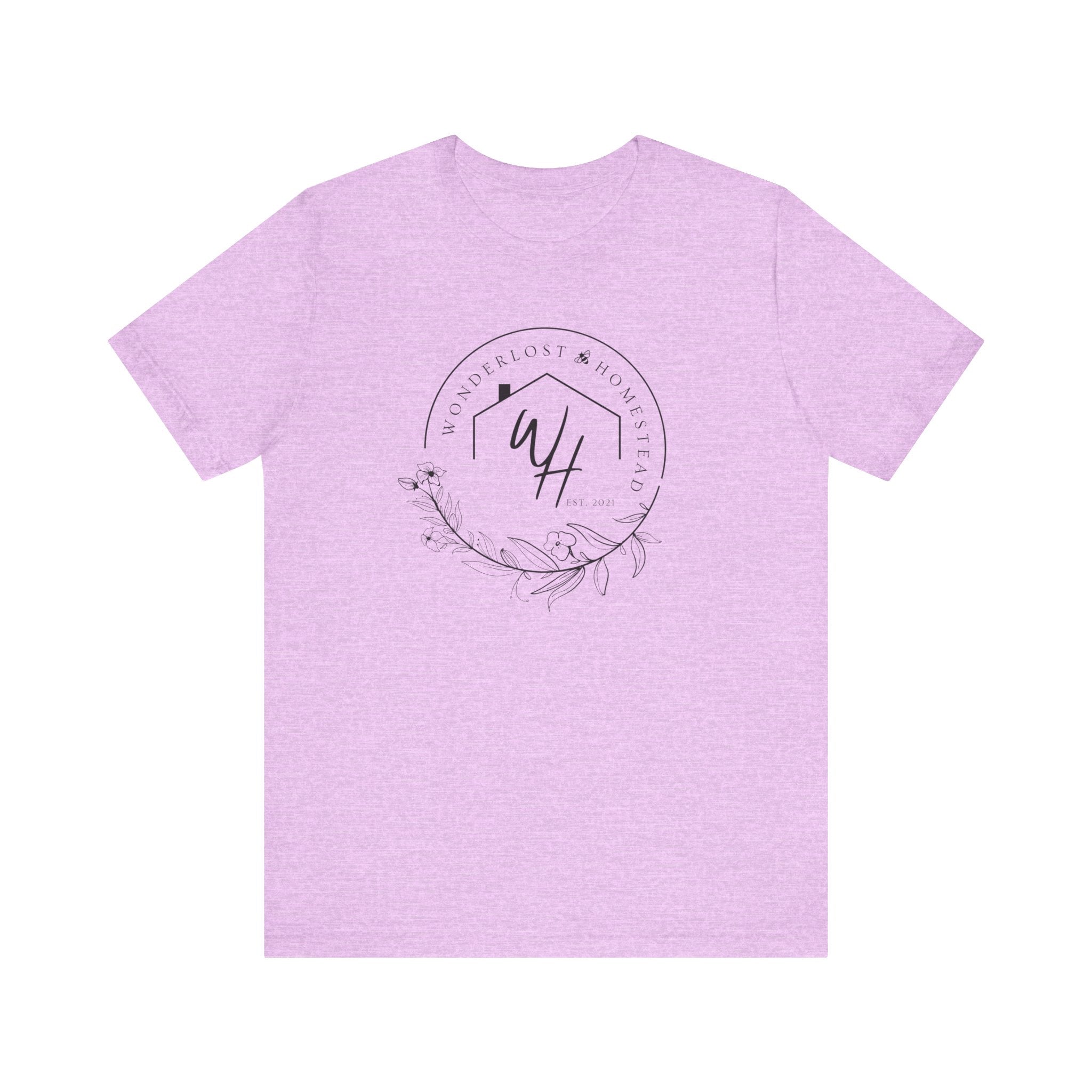 Unisex Short Sleeve T-Shirt, Black Logo