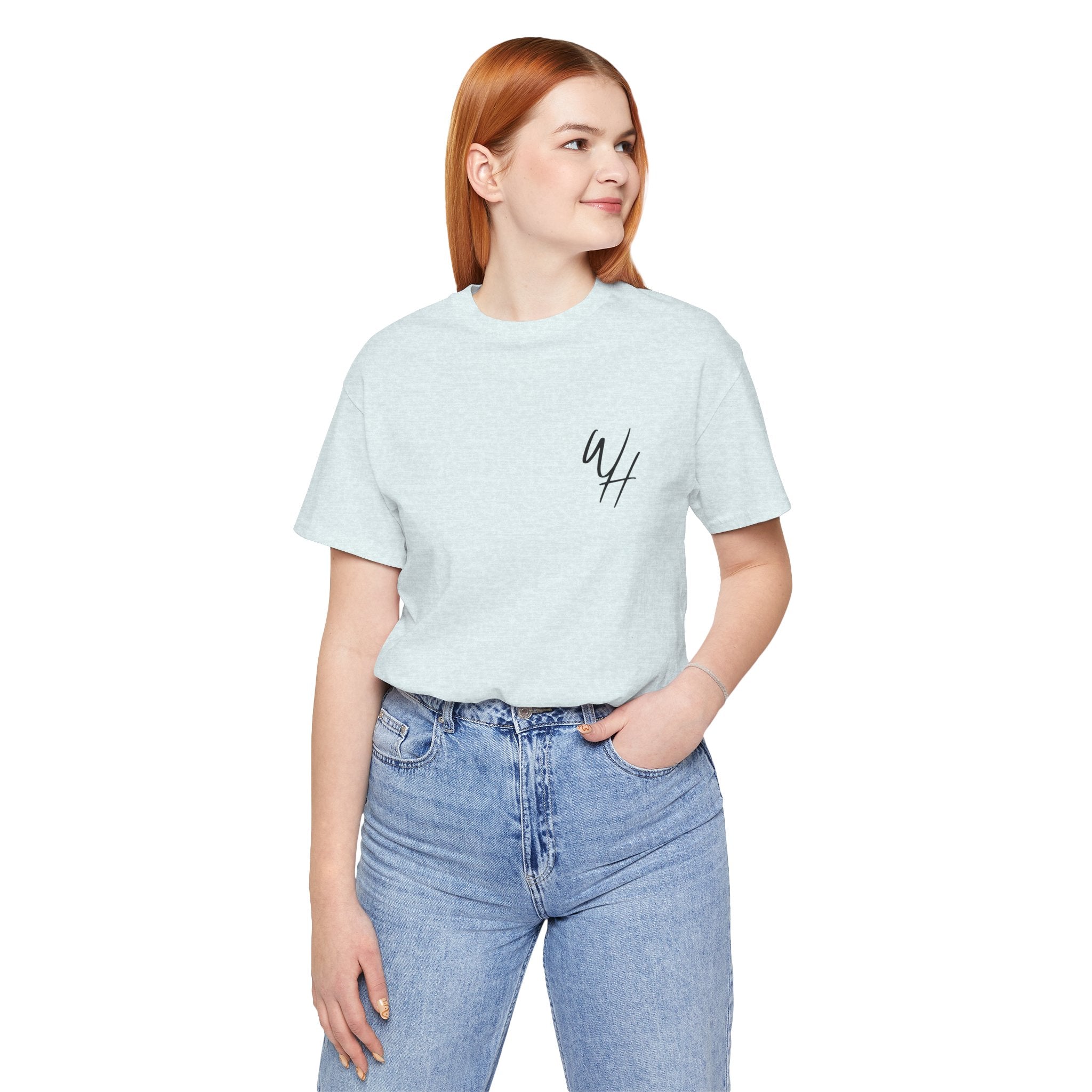 Unisex Short Sleeve T-Shirt, Black Logo (Front/Back Designs)