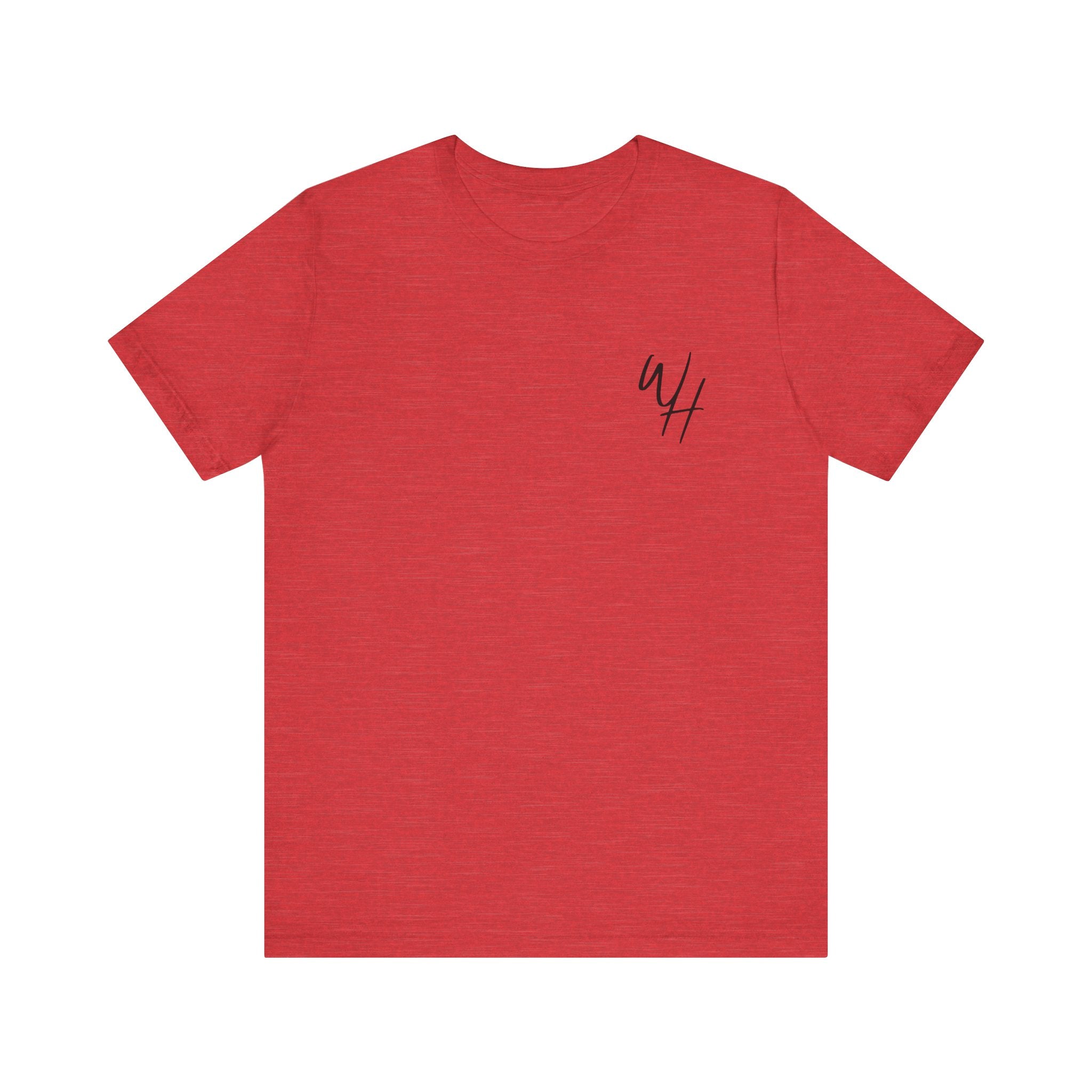 Unisex Short Sleeve T-Shirt, Black Logo (Front/Back Designs)