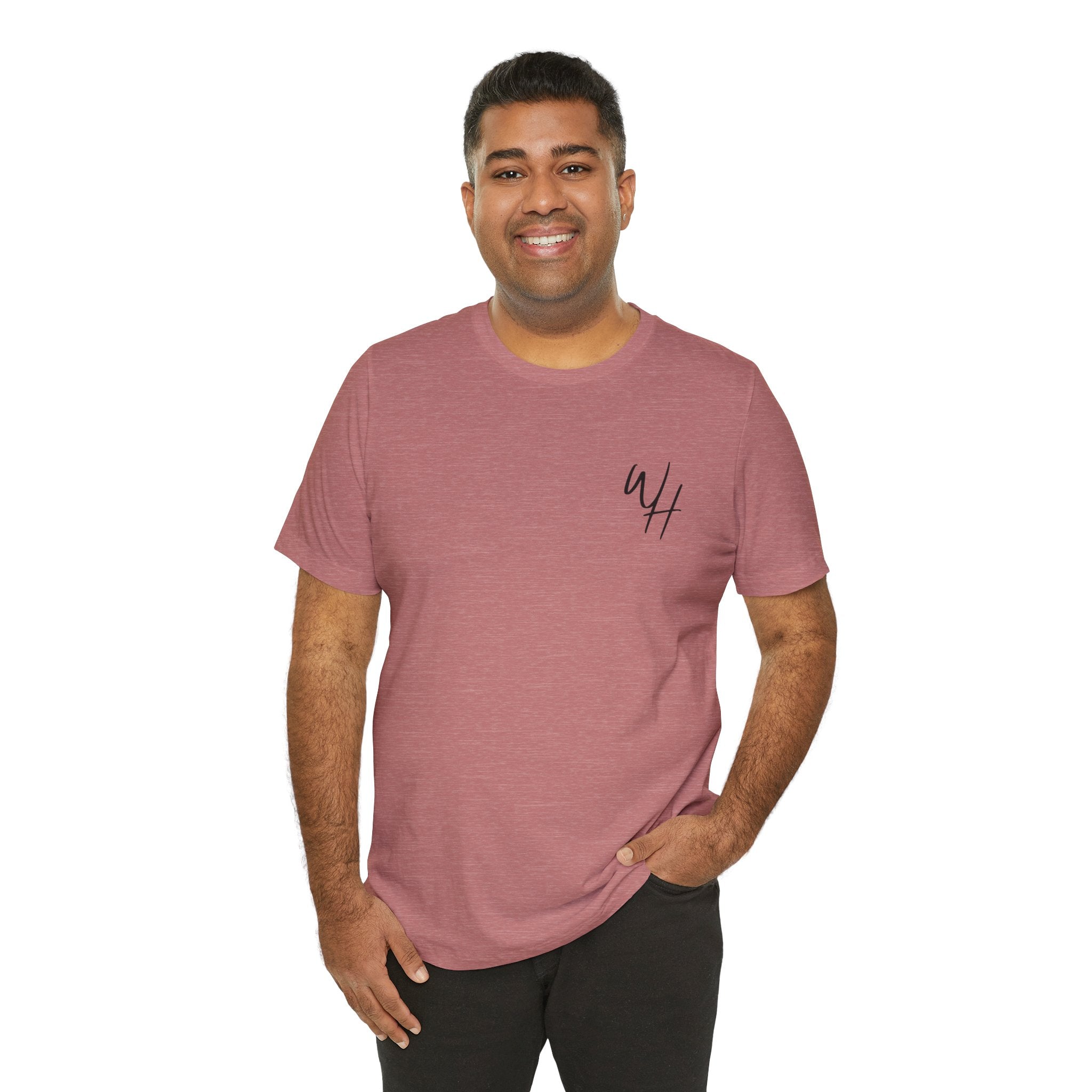 Unisex Short Sleeve T-Shirt, Black Logo (Front/Back Designs)