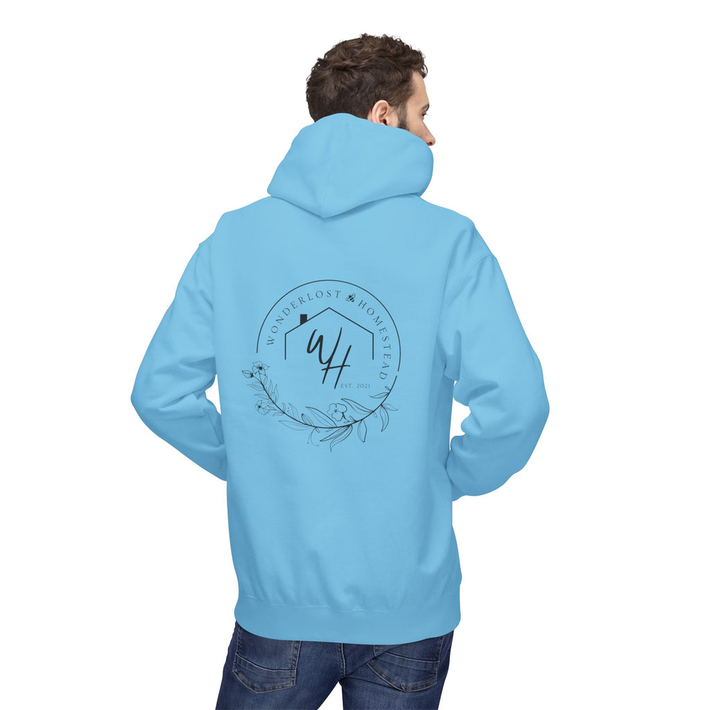 Unisex Hoodie, Black Logo (Front/Back Designs)