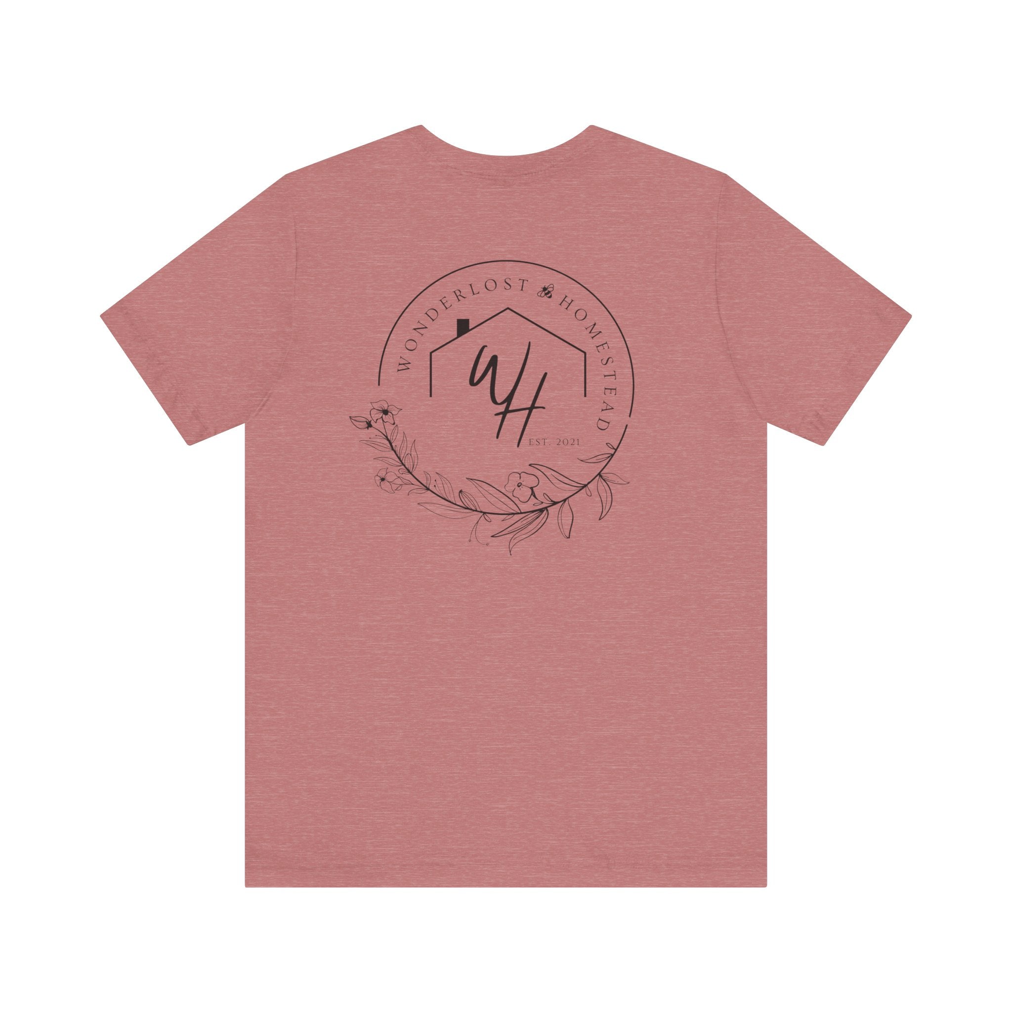 Unisex Short Sleeve T-Shirt, Black Logo (Front/Back Designs)