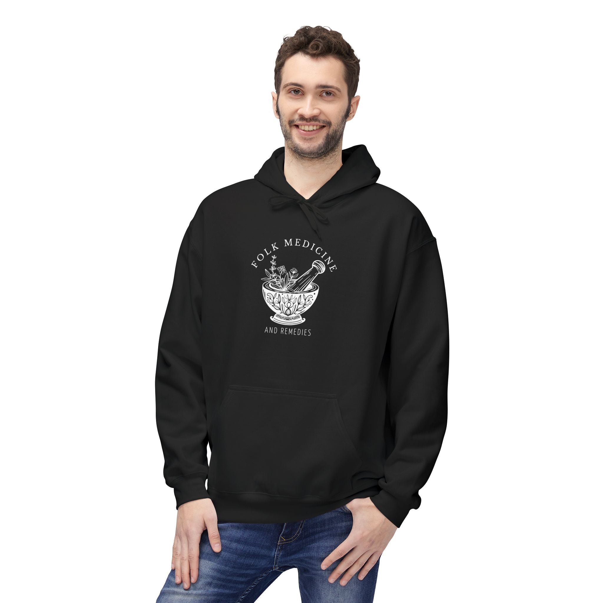 Unisex Hoodie, White Logo