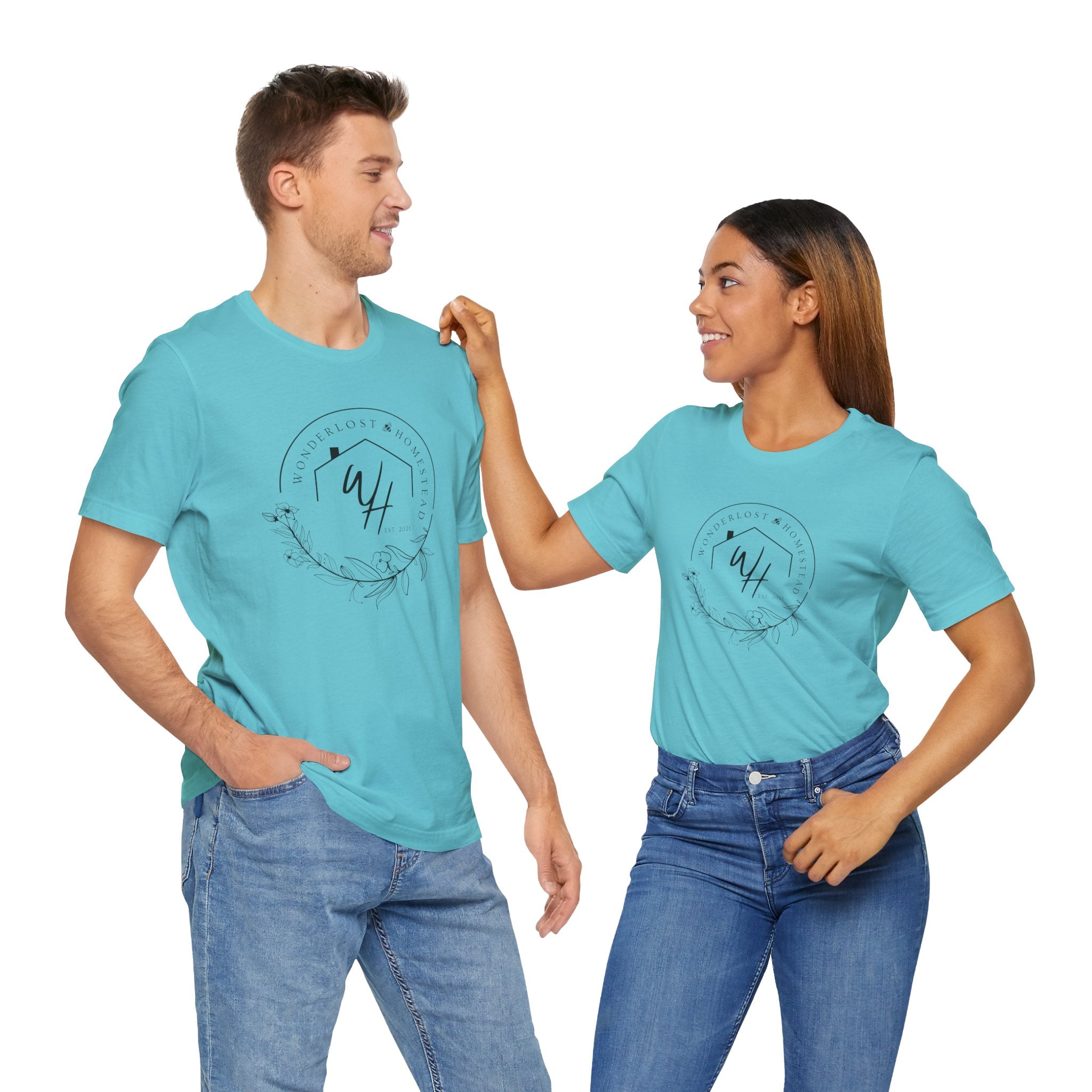 Unisex Short Sleeve T-Shirt, Black Logo