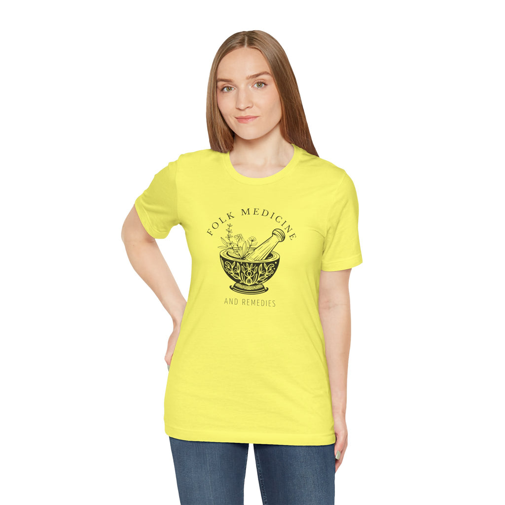 Unisex Short Sleeve T-Shirt, Black Logo