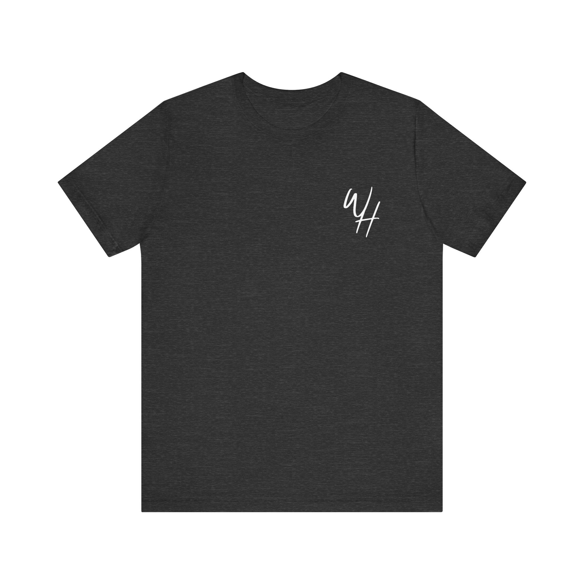 Unisex Short Sleeve T-Shirt, White Logo (Front/Back Designs)