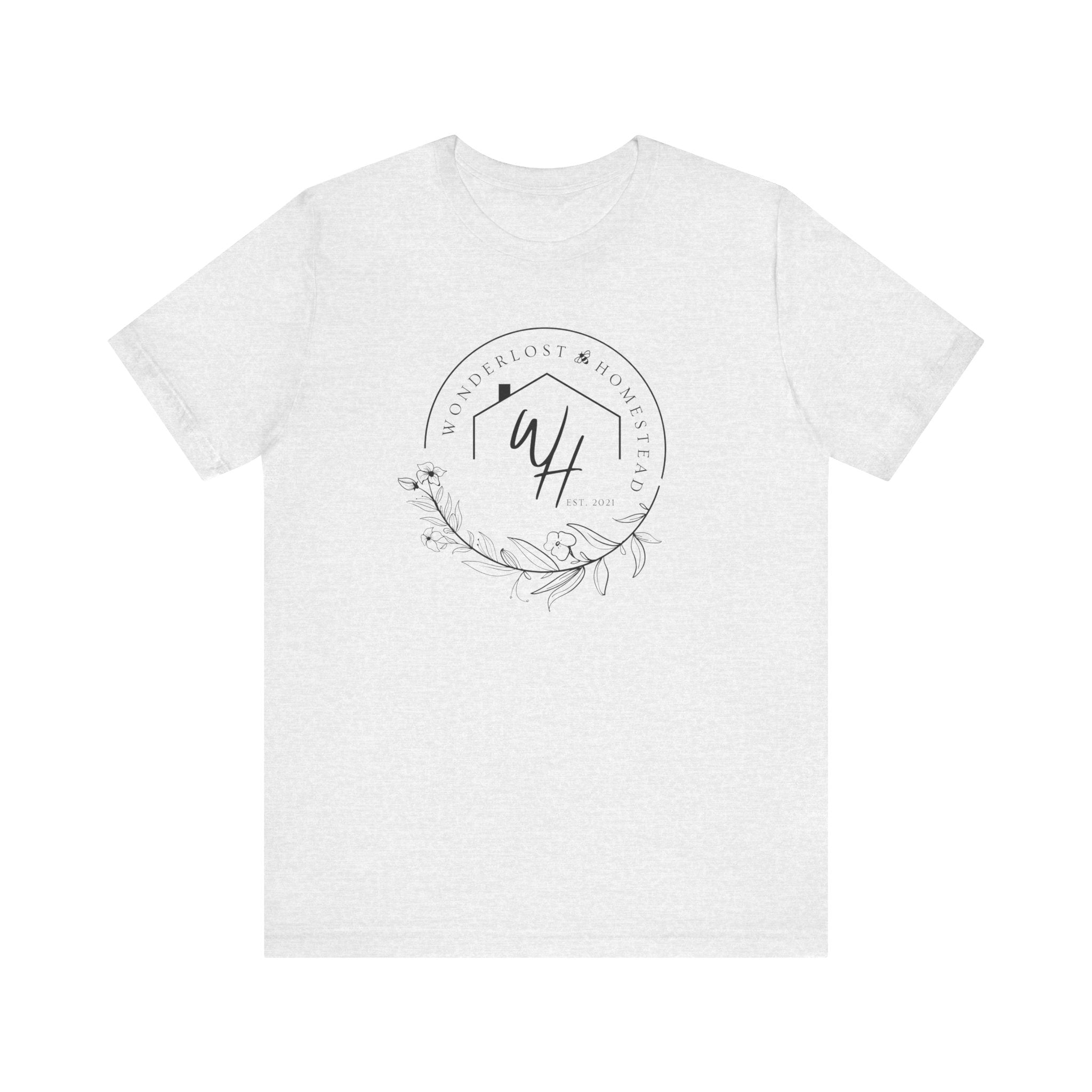 Unisex Short Sleeve T-Shirt, Black Logo