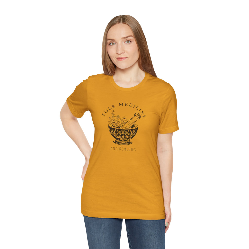 Unisex Short Sleeve T-Shirt, Black Logo