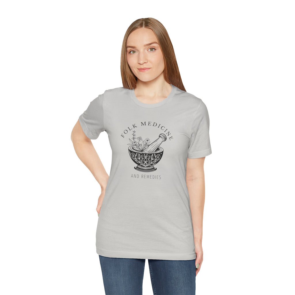 Unisex Short Sleeve T-Shirt, Black Logo