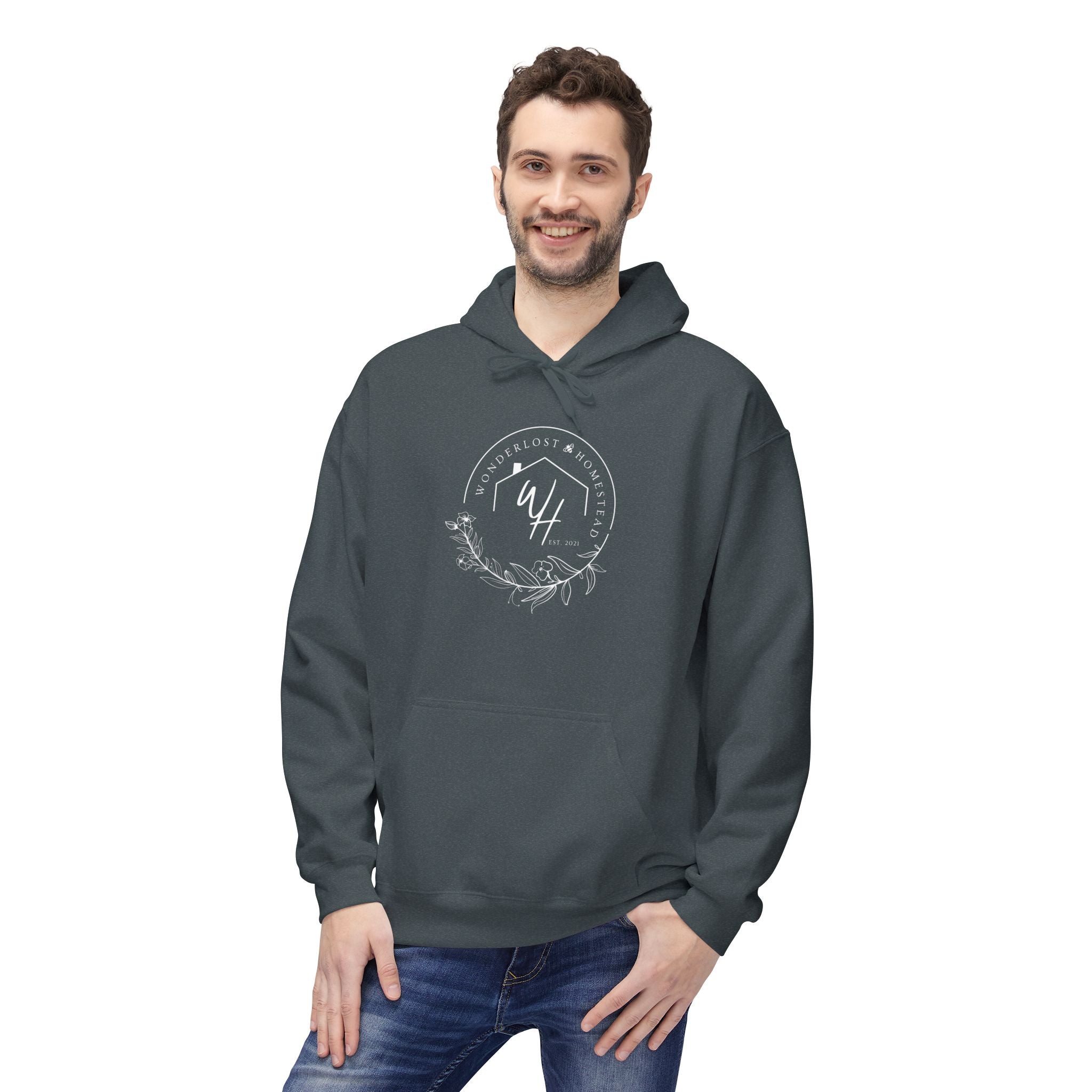 Unisex Hoodie, White Logo