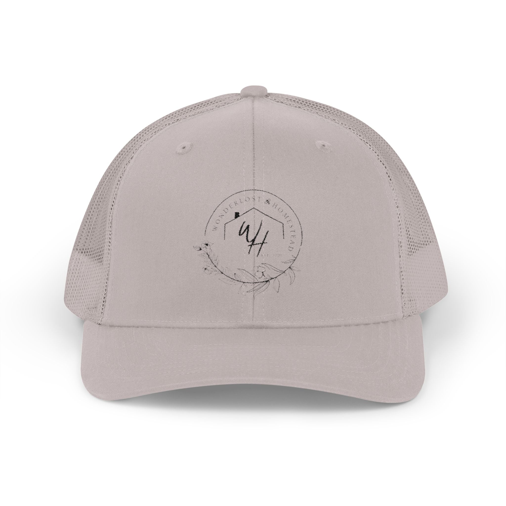 Snapback Trucker Cap, Black Logo