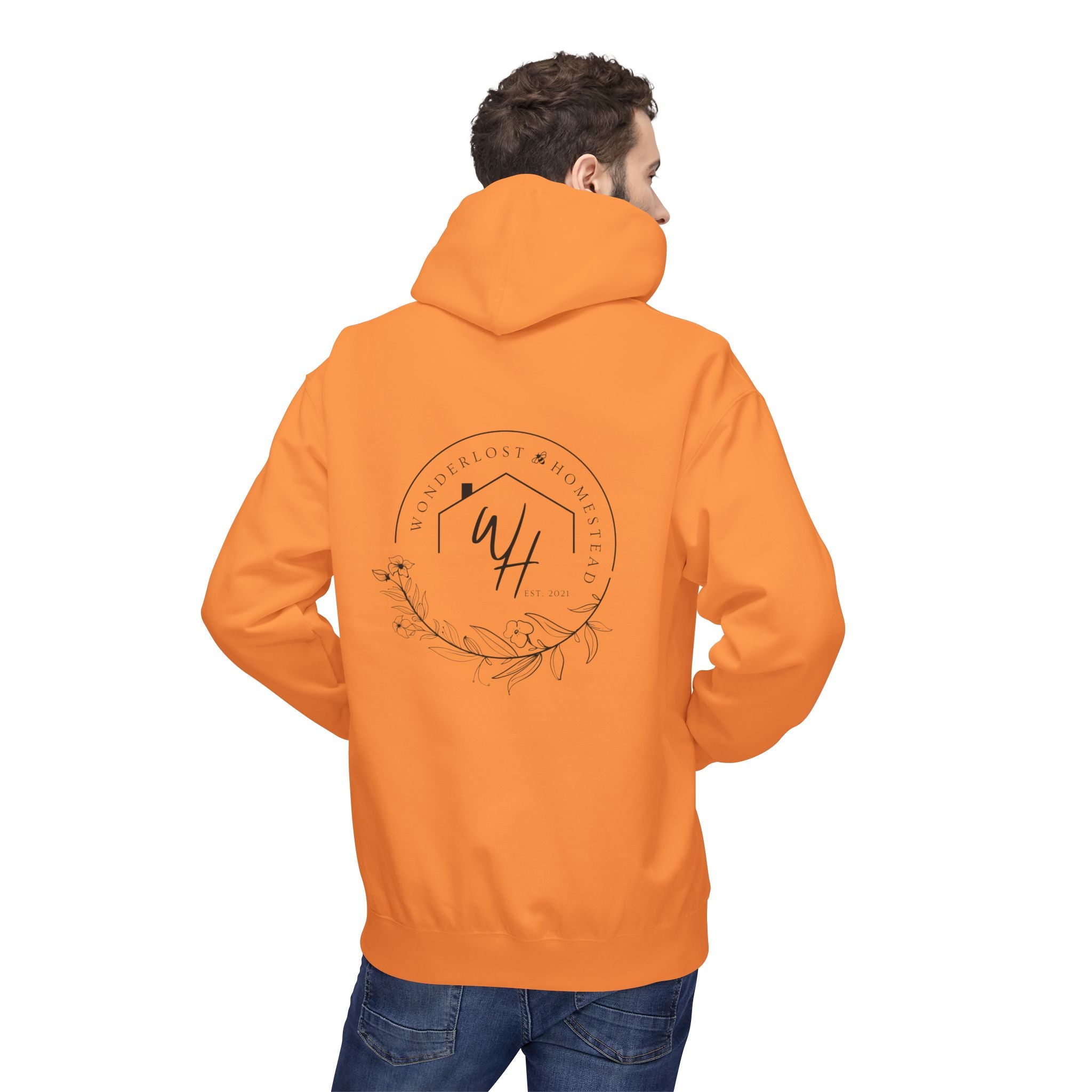 Unisex Hoodie, Black Logo (Front/Back Designs)