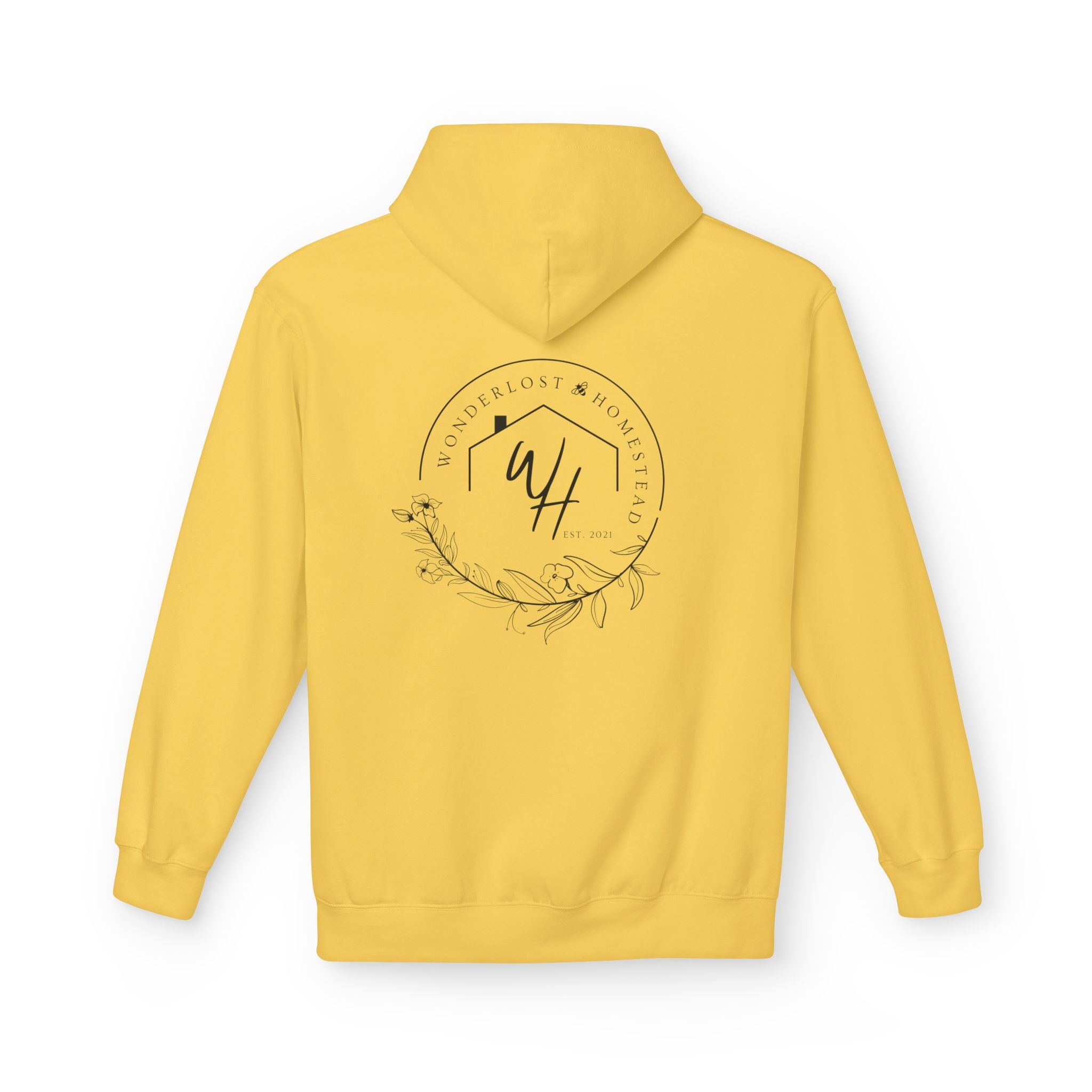 Unisex Hoodie, Black Logo (Front/Back Designs)