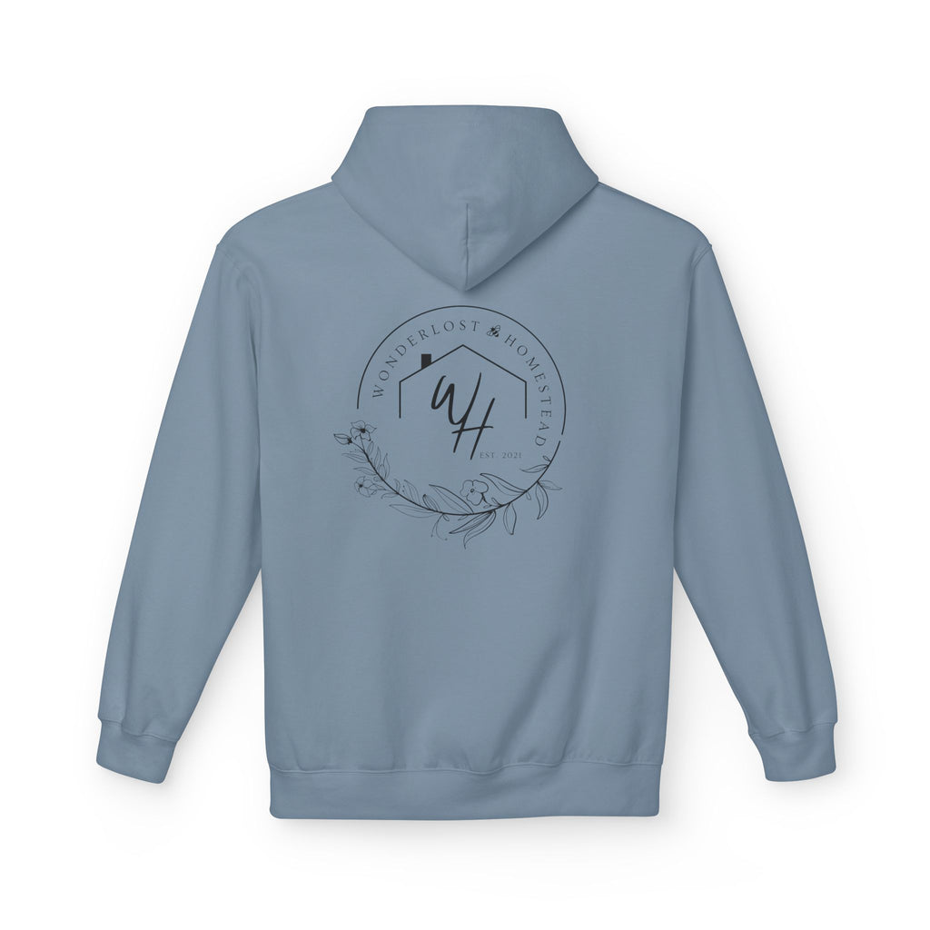 Unisex Hoodie, Black Logo (Front/Back Designs)