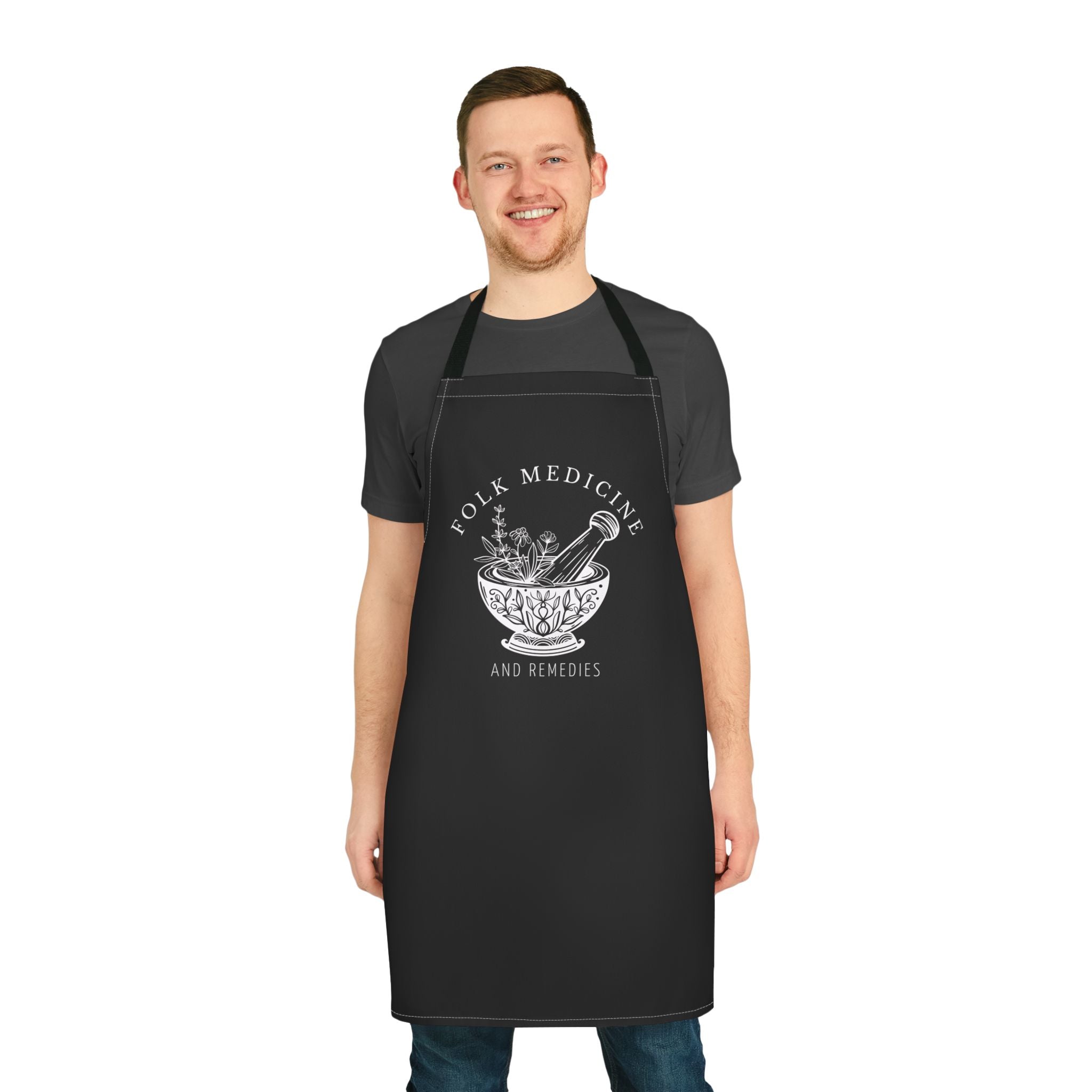Apron, White Logo