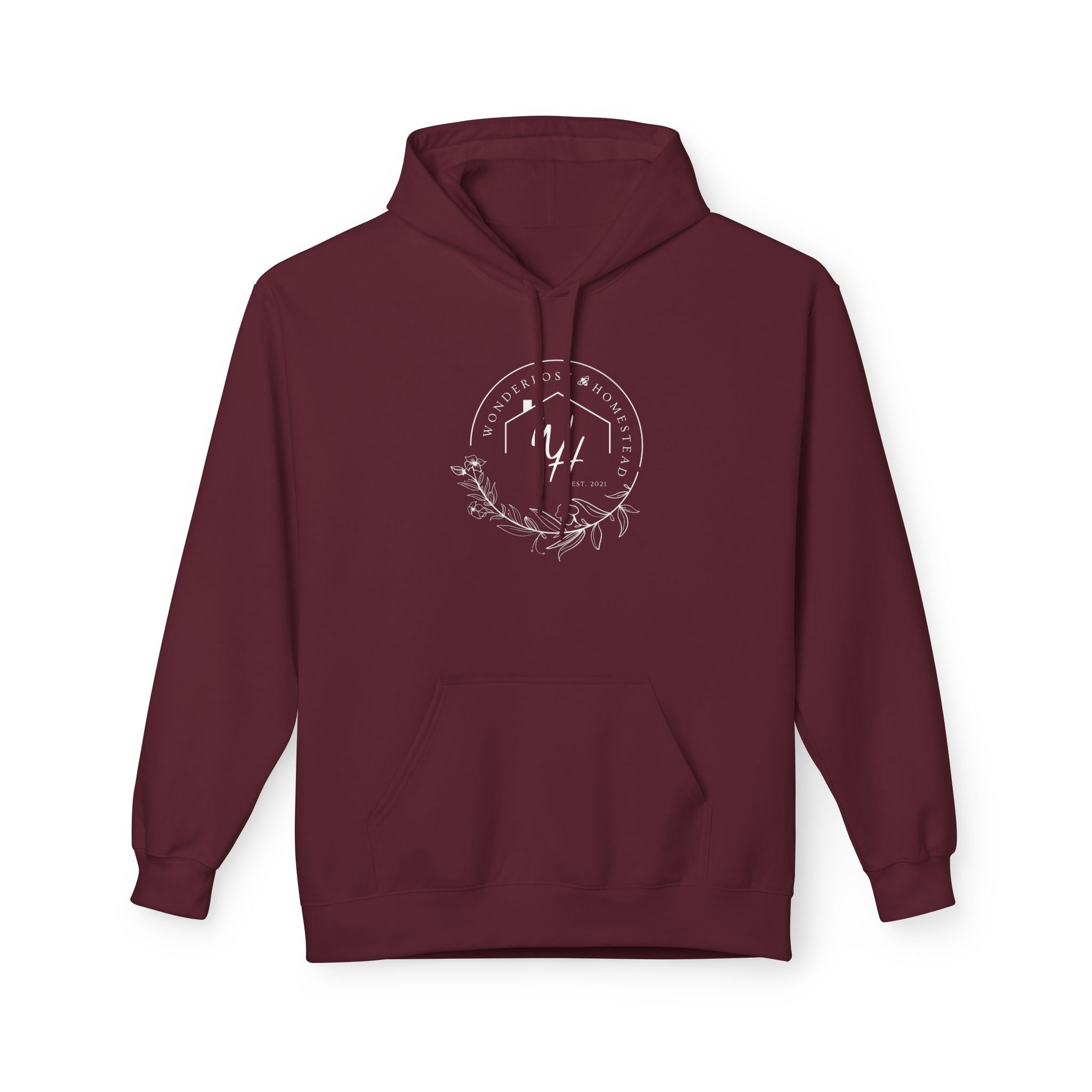 Unisex Hoodie, White Logo