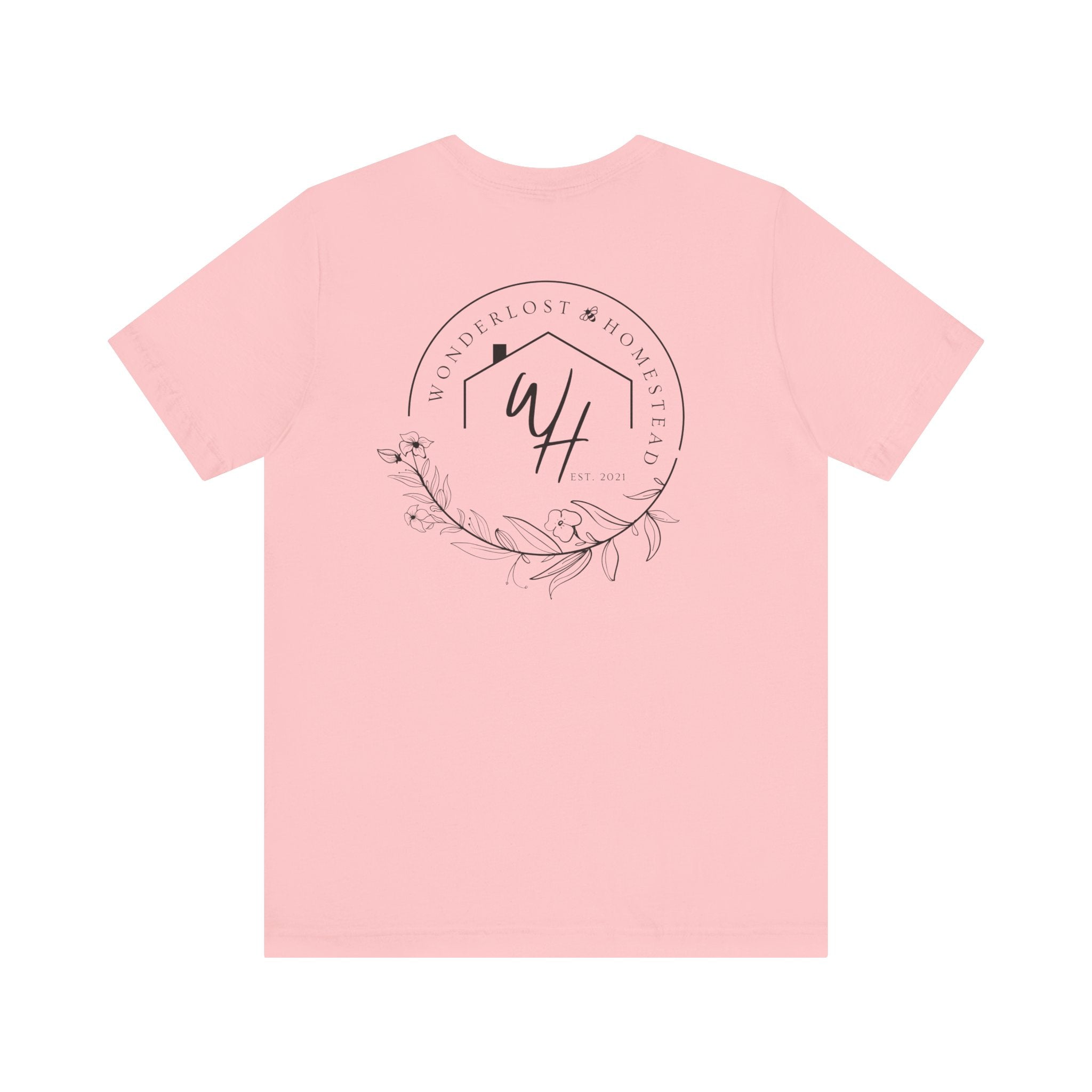 Unisex Short Sleeve T-Shirt, Black Logo (Front/Back Designs)