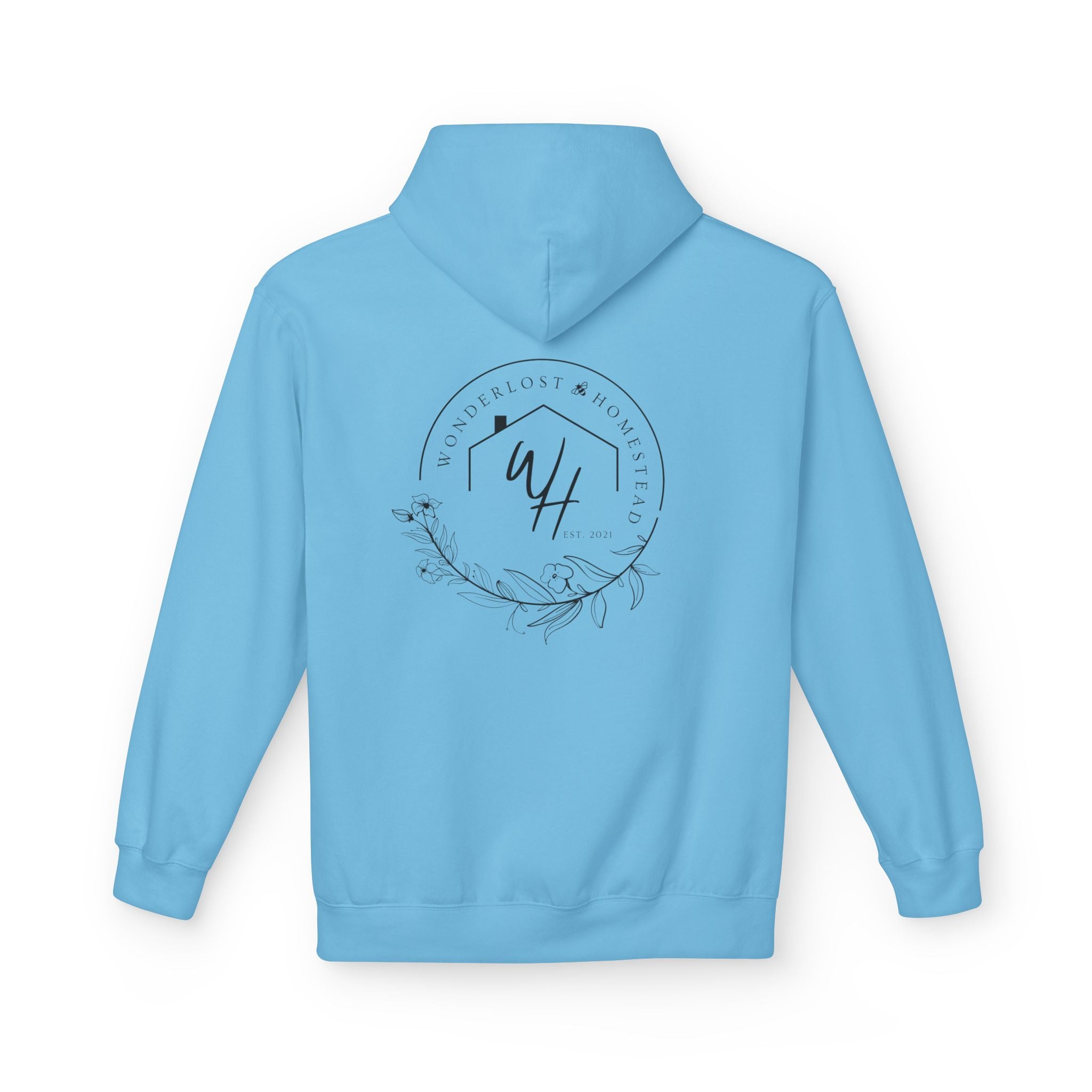 Unisex Hoodie, Black Logo (Front/Back Designs)