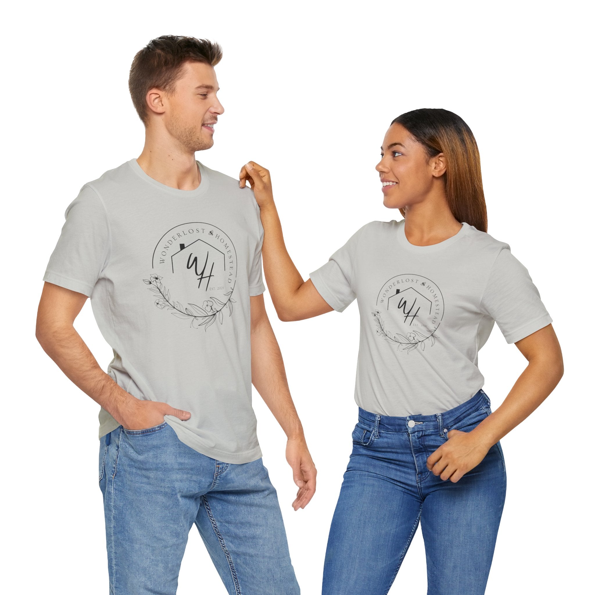 Unisex Short Sleeve T-Shirt, Black Logo