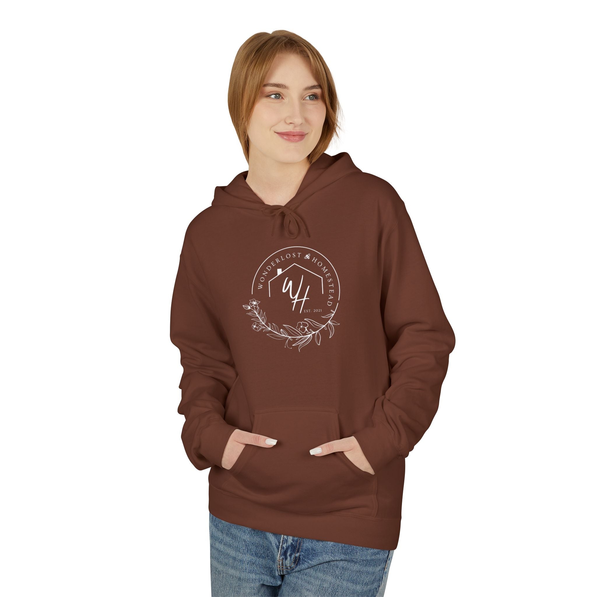 Unisex Hoodie, White Logo