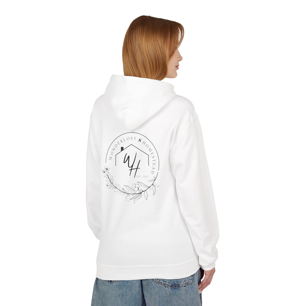 Unisex Hoodie, Black Logo (Front/Back Designs)