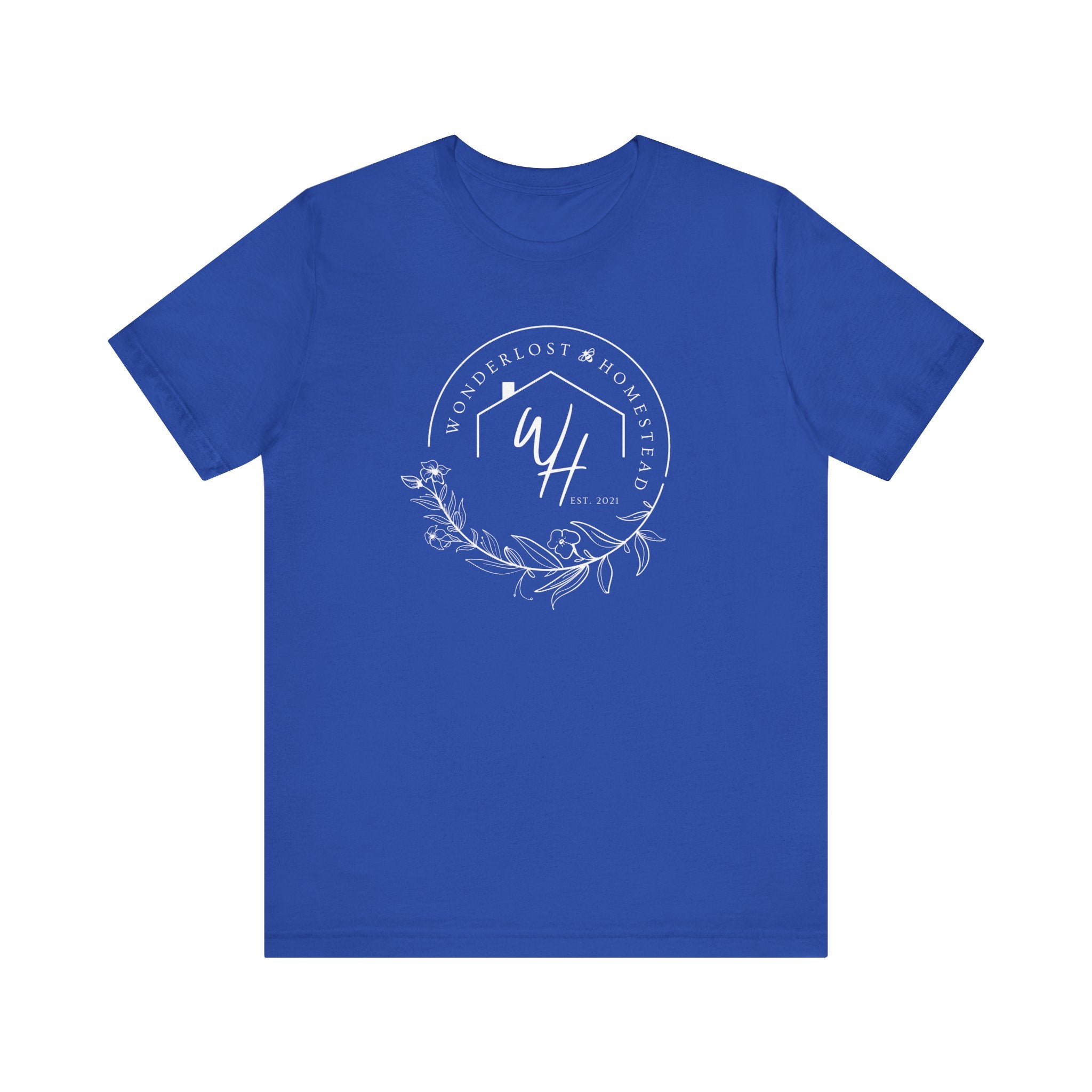 Unisex Short Sleeve T-Shirt, White Logo