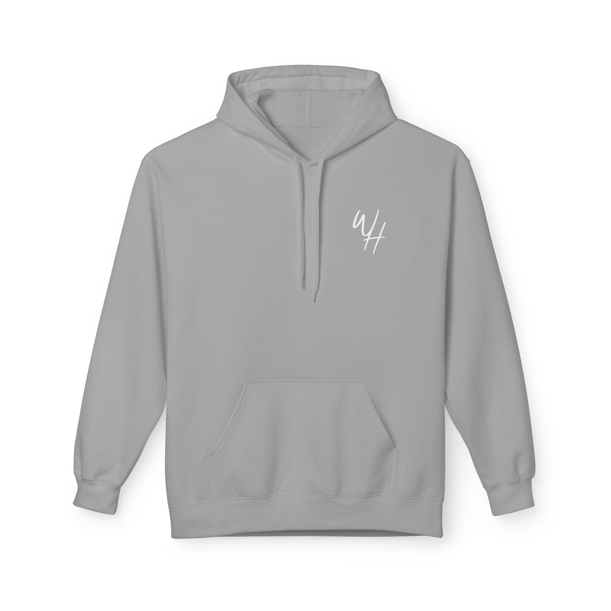 Unisex Hoodie, White Logo (Front/Back Designs)