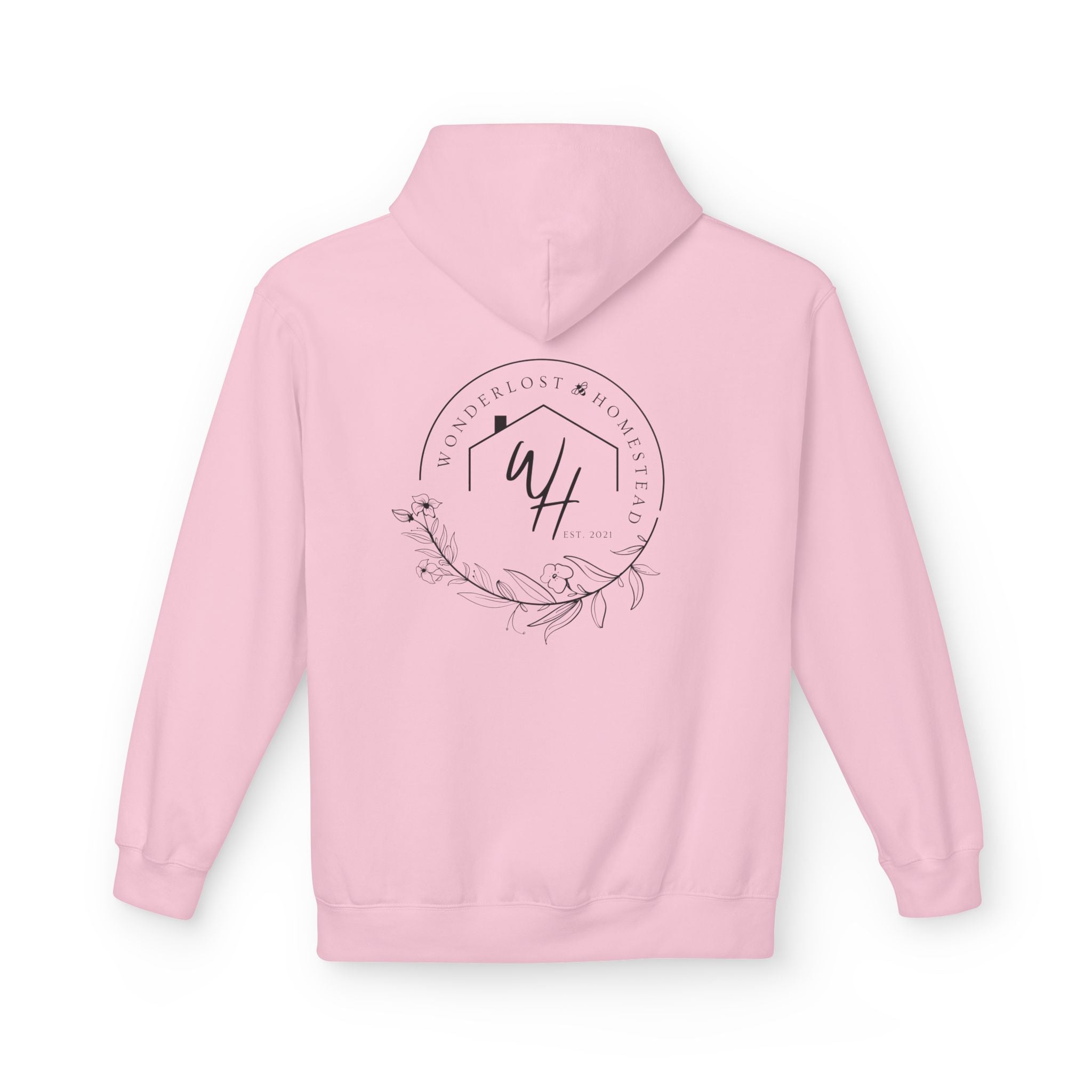 Unisex Hoodie, Black Logo (Front/Back Designs)