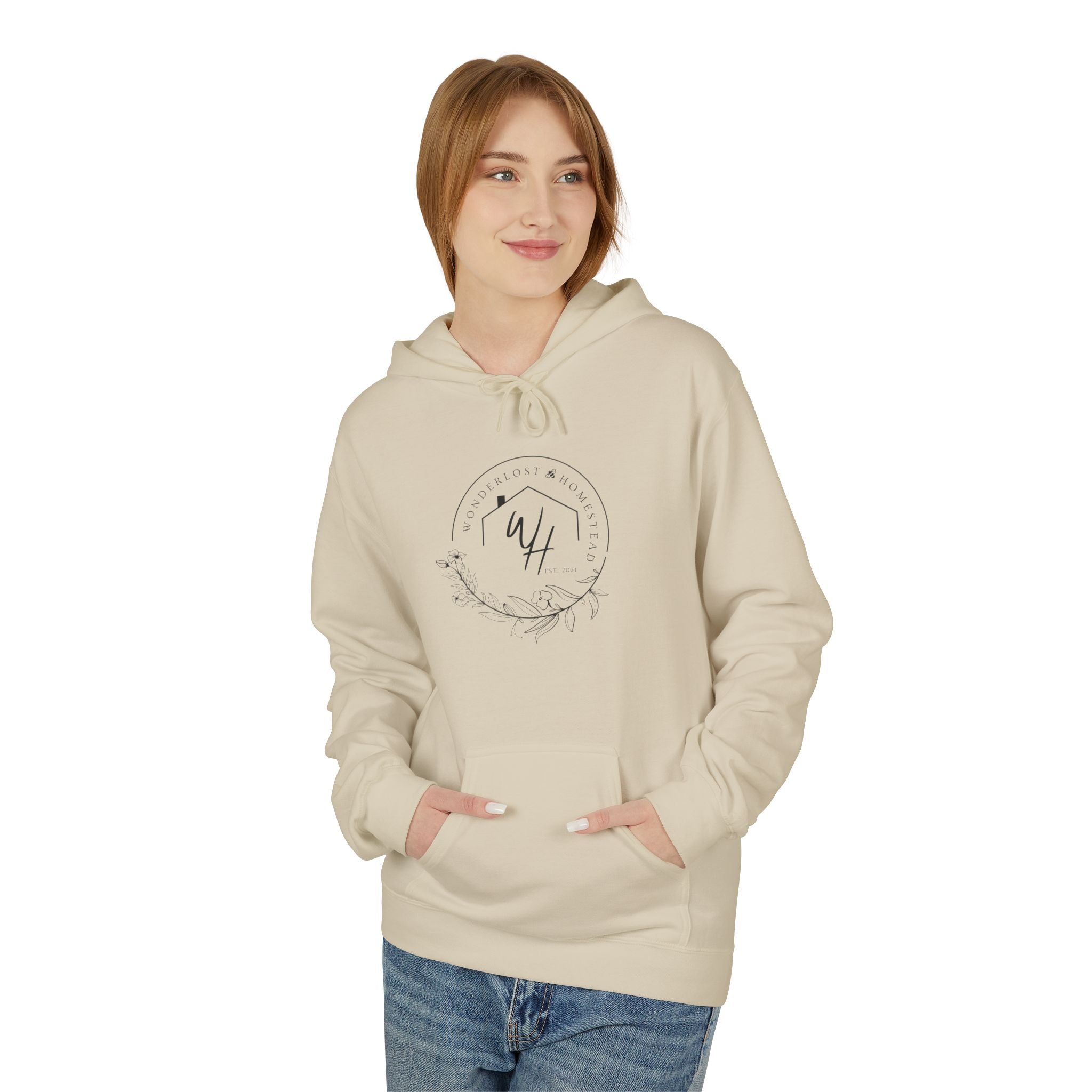 Unisex Hoodie, Black Logo