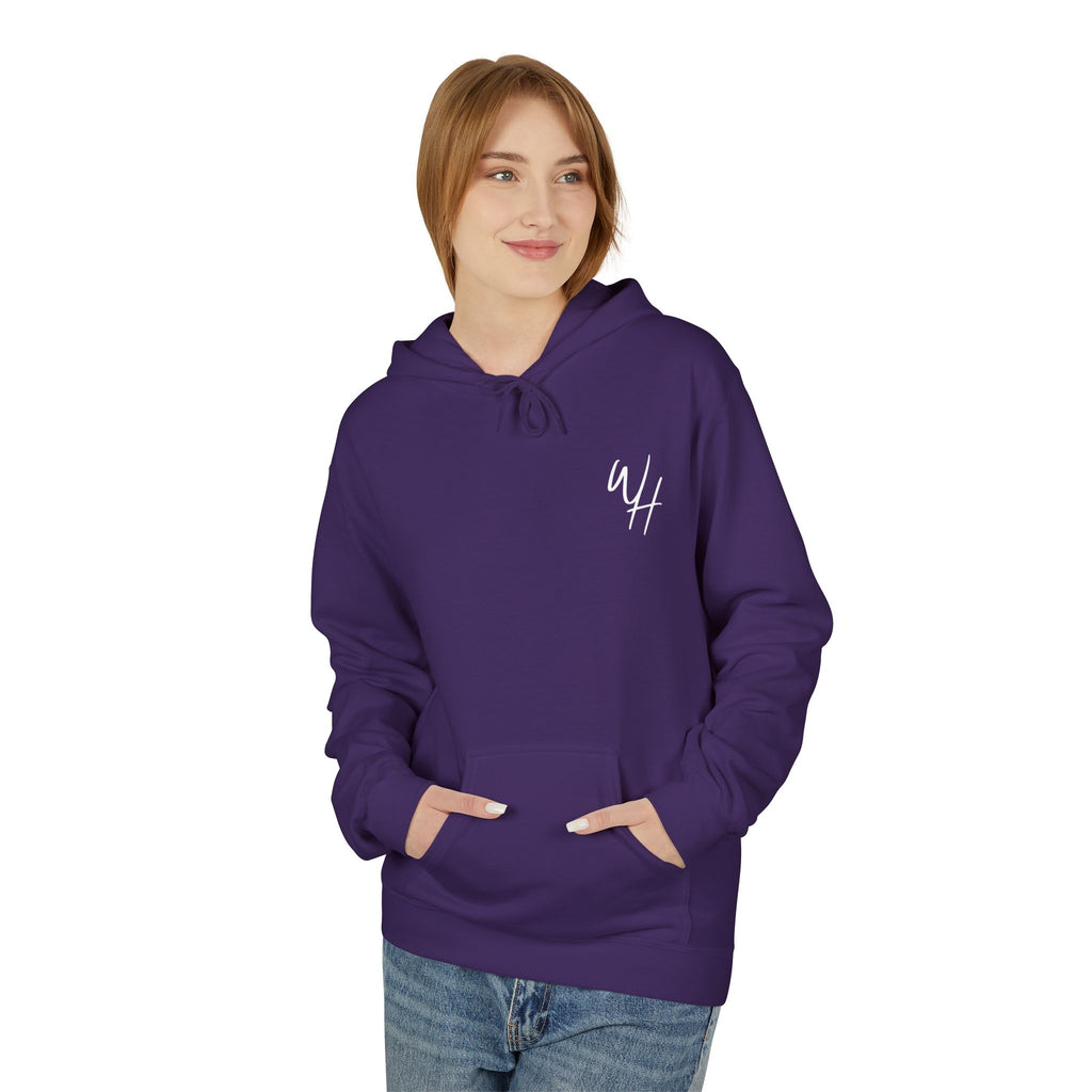 Unisex Hoodie, White Logo (Front/Back Designs)