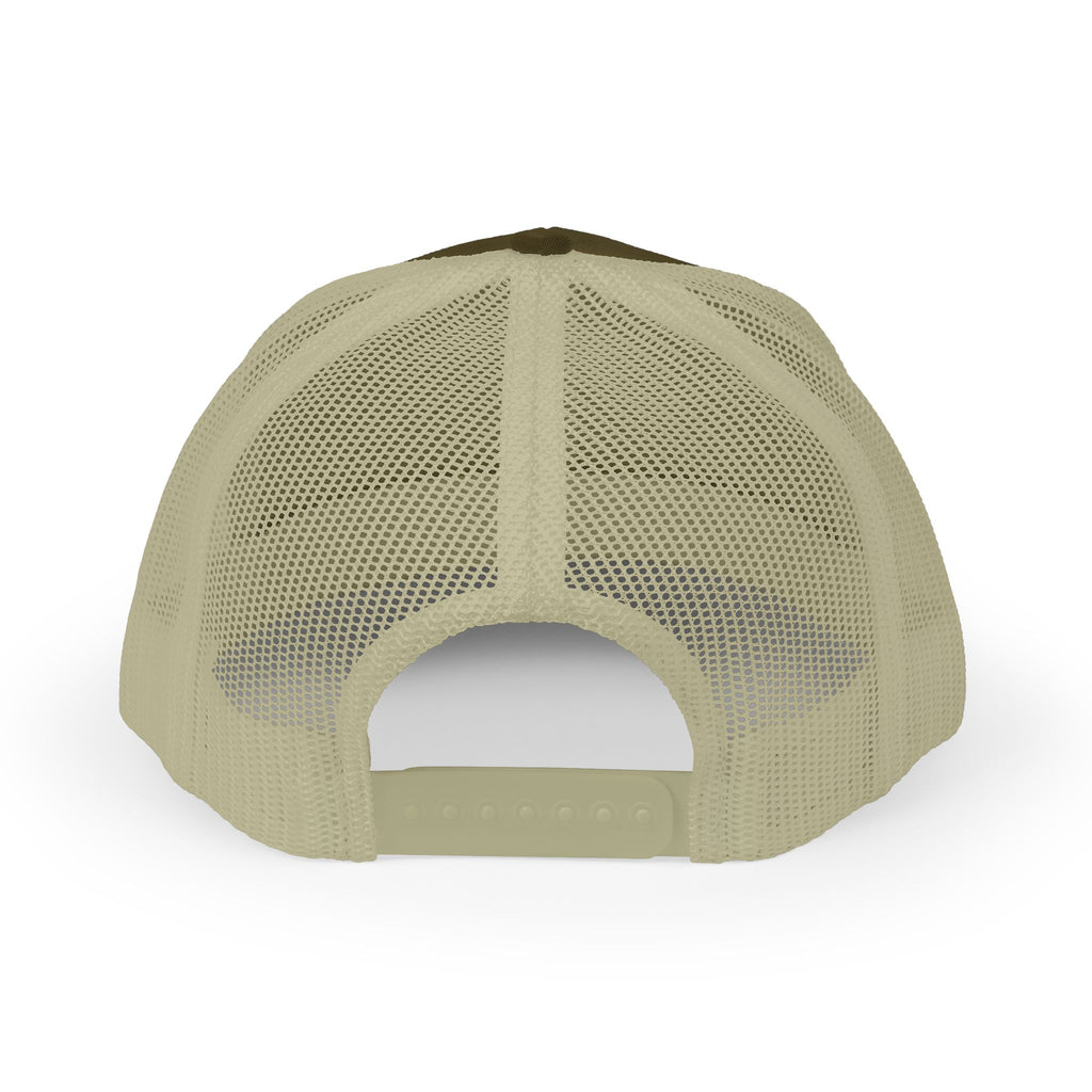 Snapback Trucker Cap, White Logo