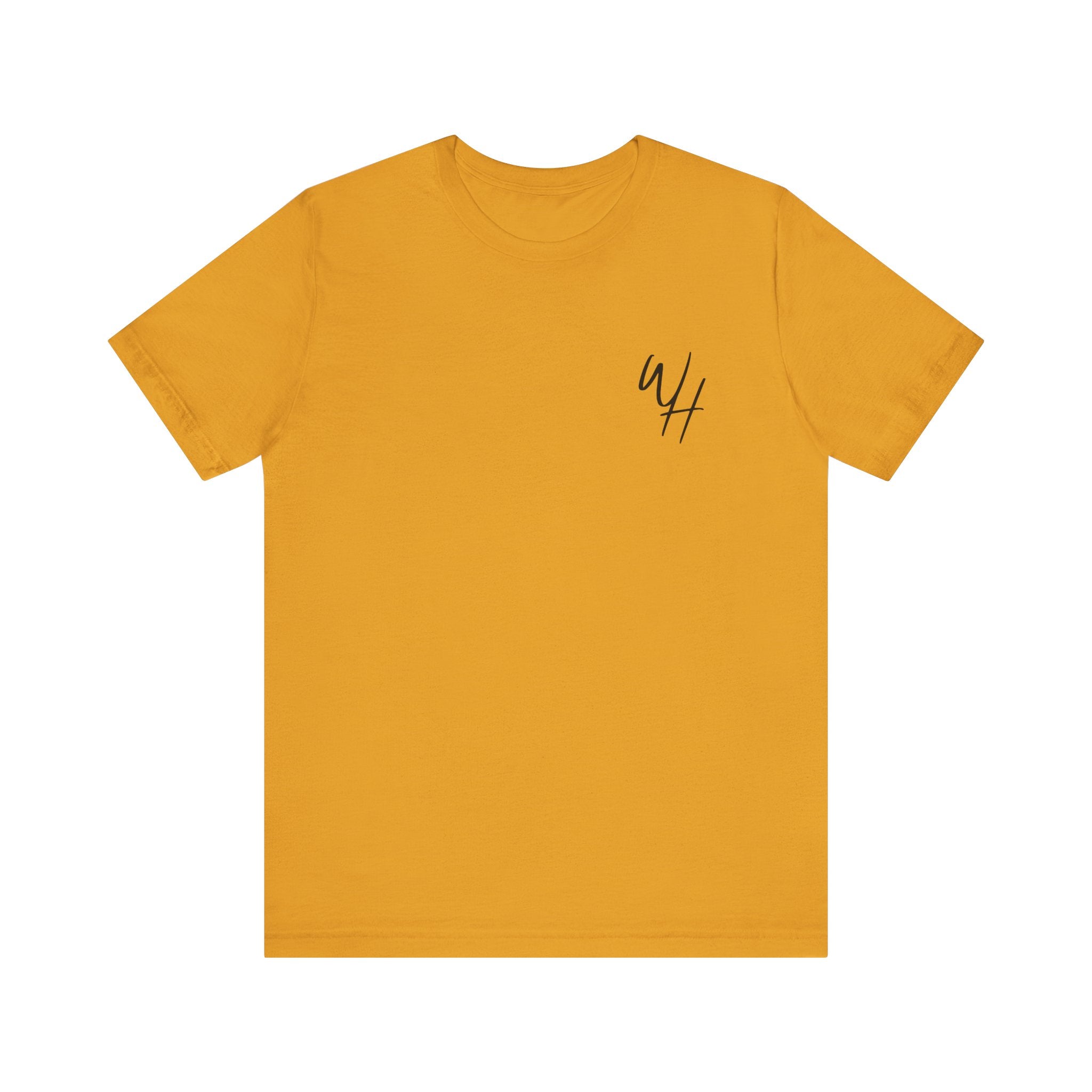 Unisex Short Sleeve T-Shirt, Black Logo (Front/Back Designs)