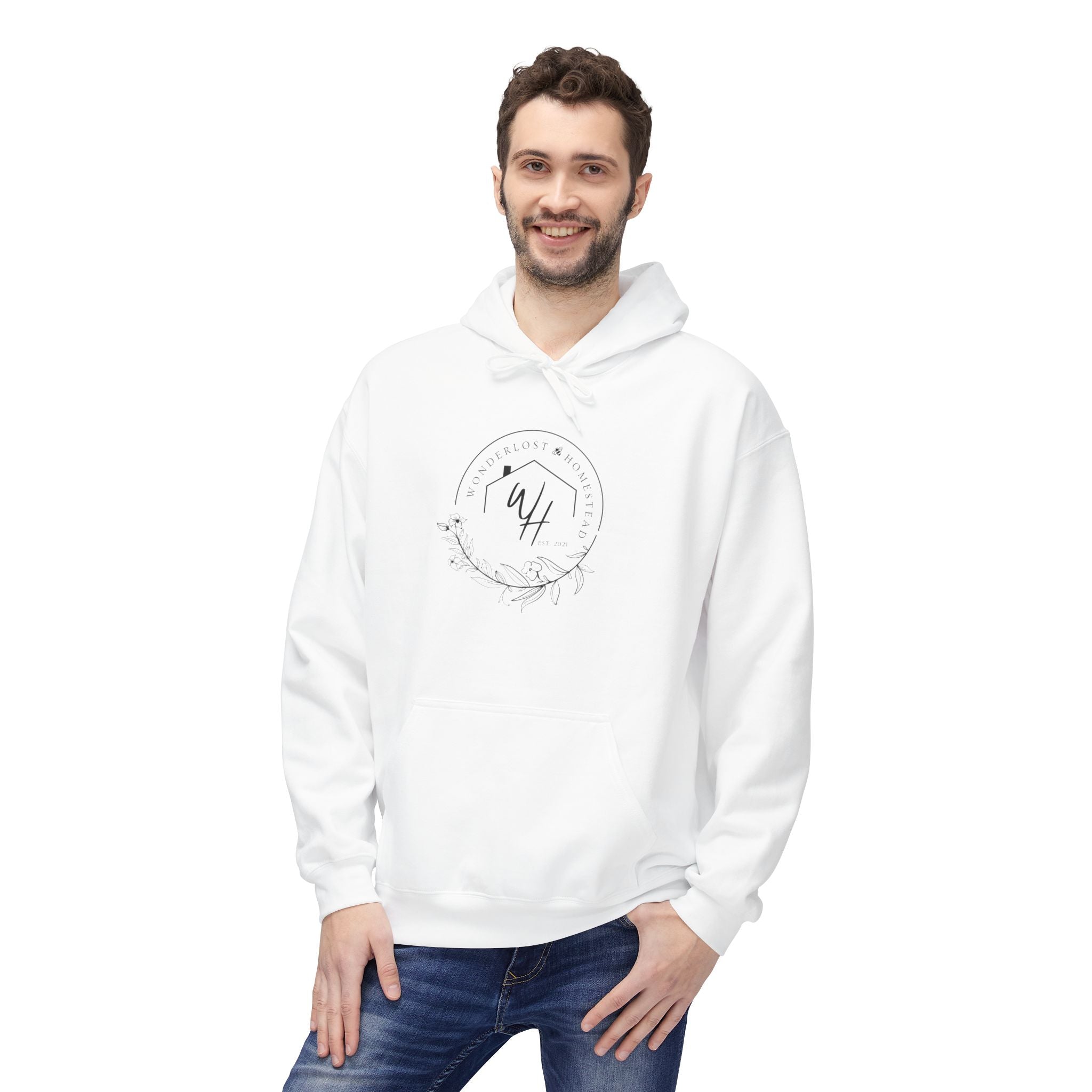 Unisex Hoodie, Black Logo