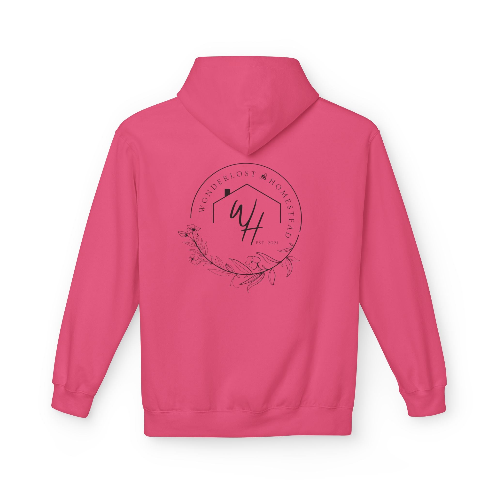 Unisex Hoodie, Black Logo (Front/Back Designs)