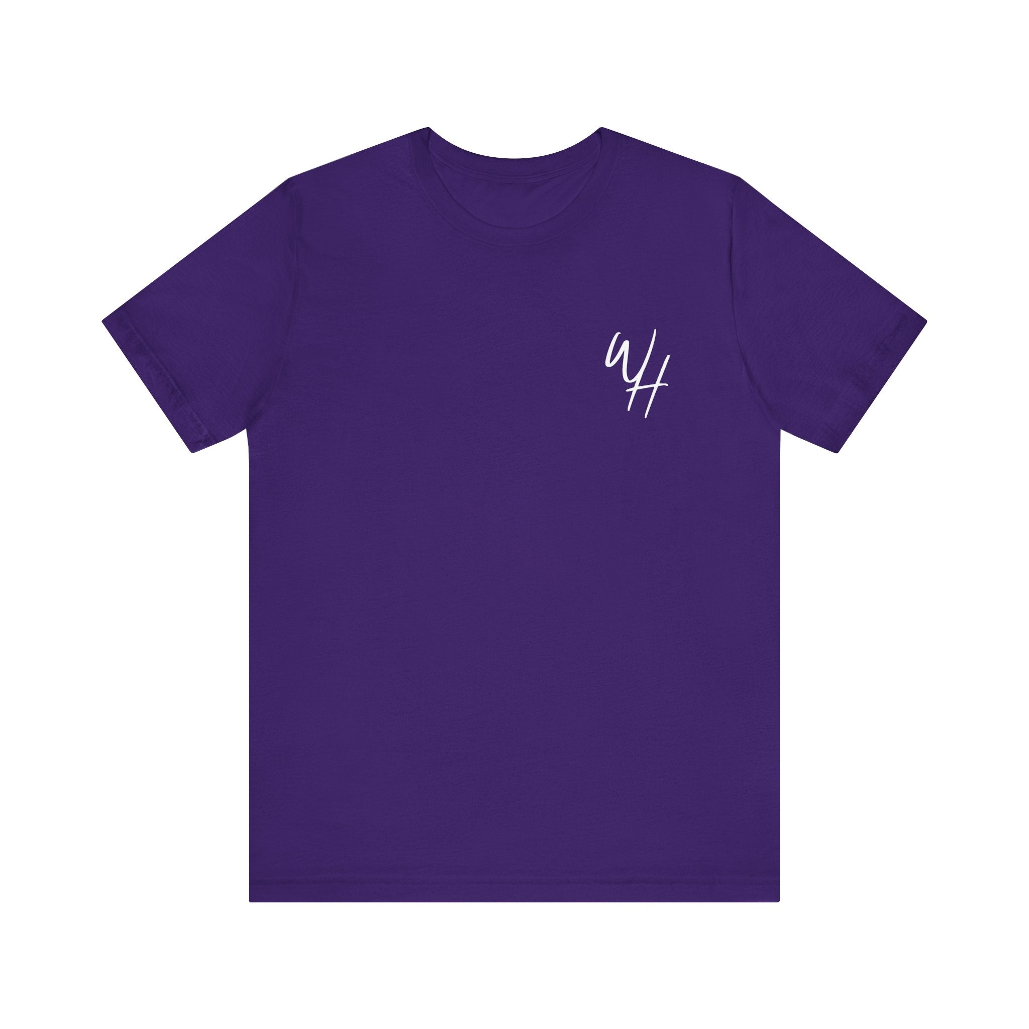 Unisex Short Sleeve T-Shirt, White Logo (Front/Back Designs)